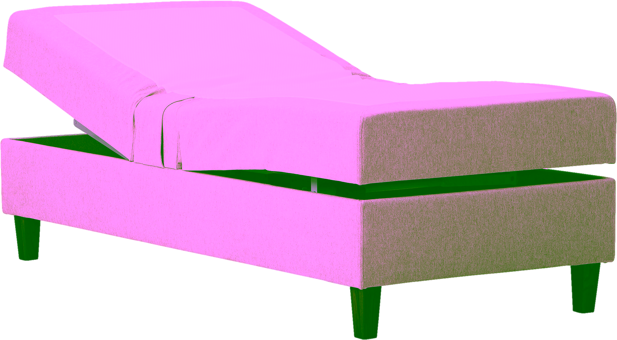 Moon Gold Adjustable Bed, Beige image 2