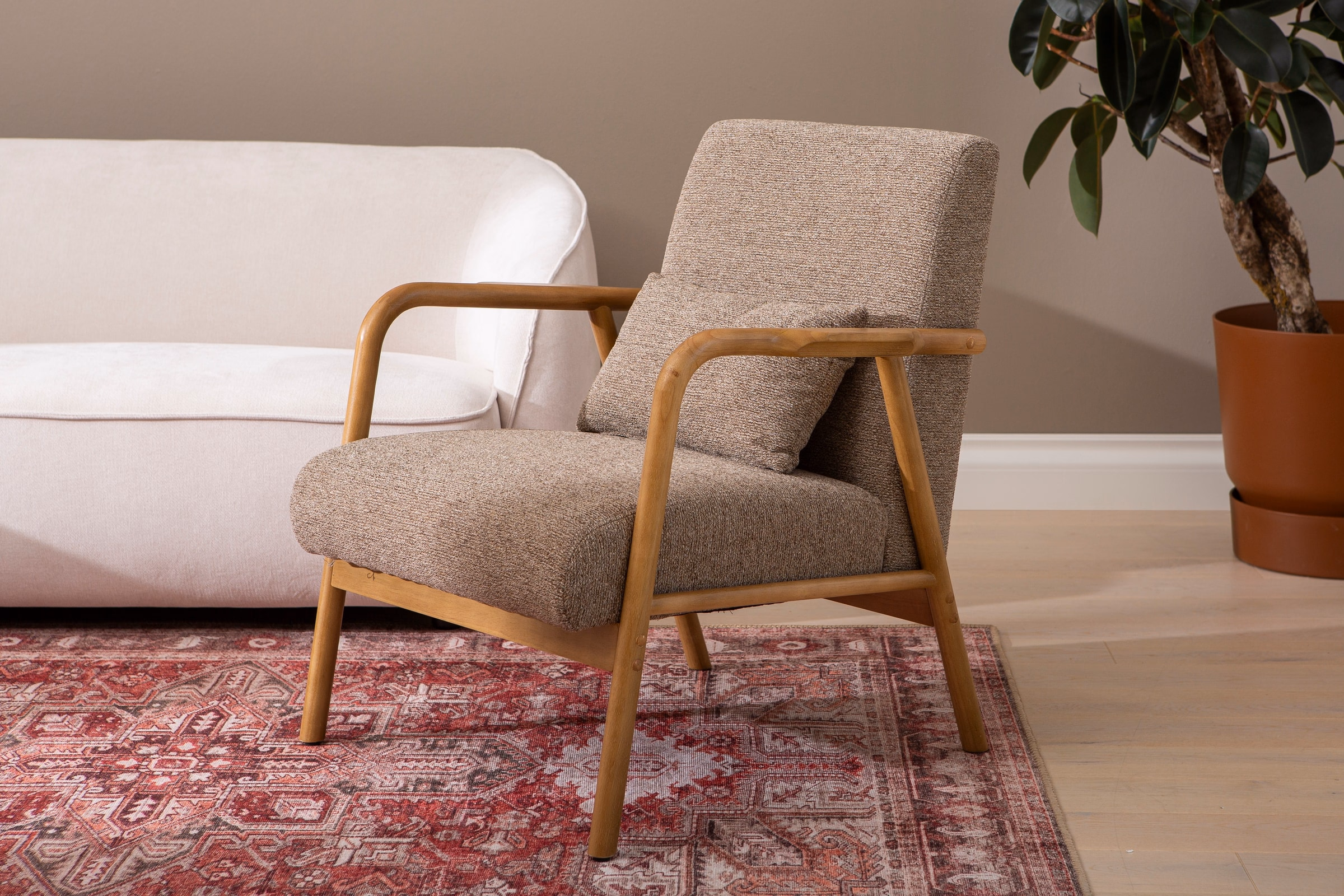 Dove Armchair, Brown image 7