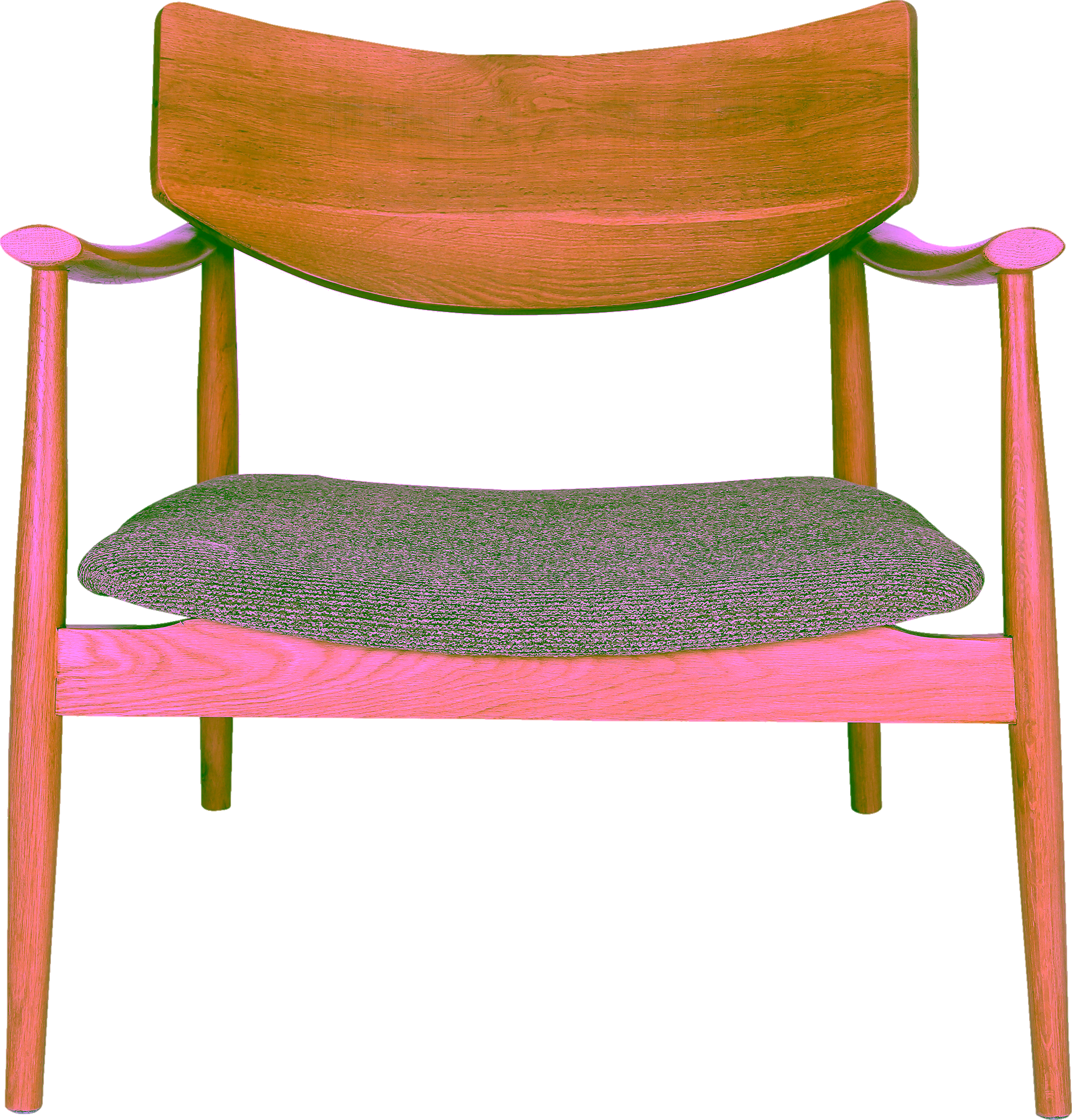 Eagle Fixed Armchair, Brown image 2