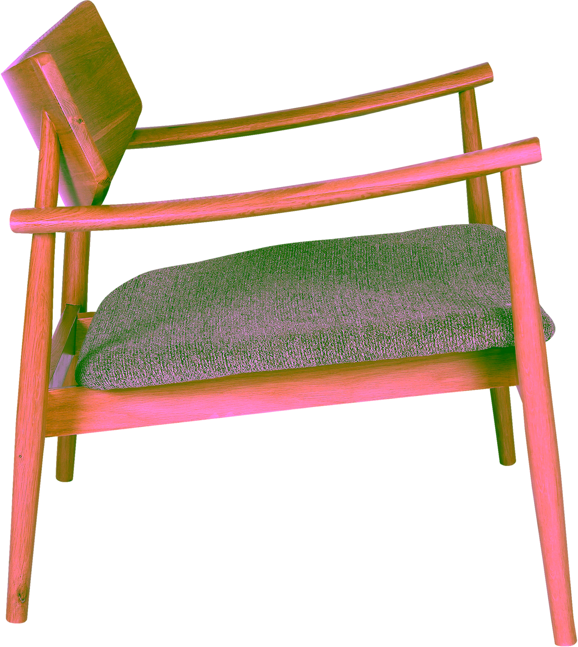 Eagle Fixed Armchair, Brown image 3