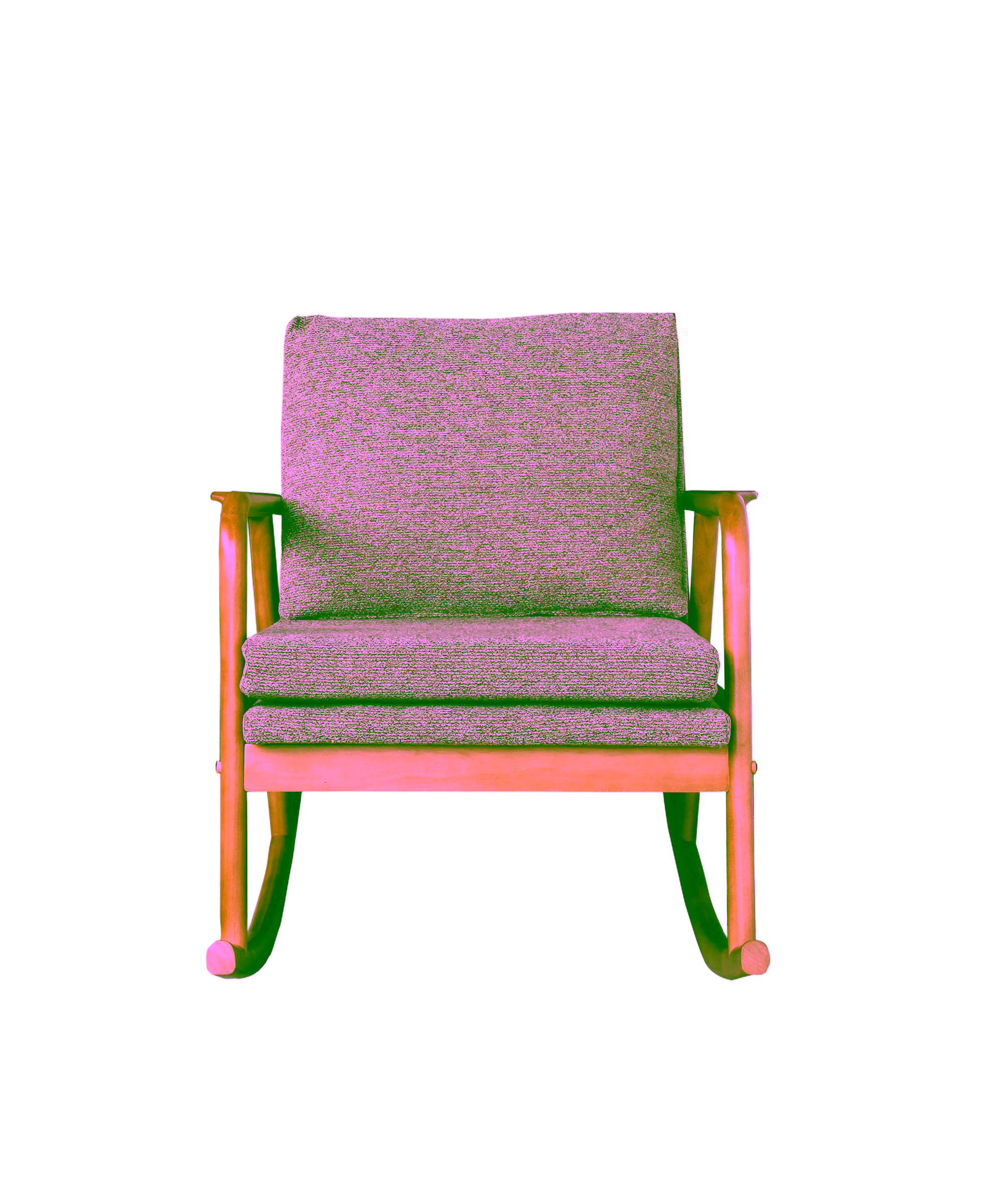 Swan Rocking Chair, Brown image 4