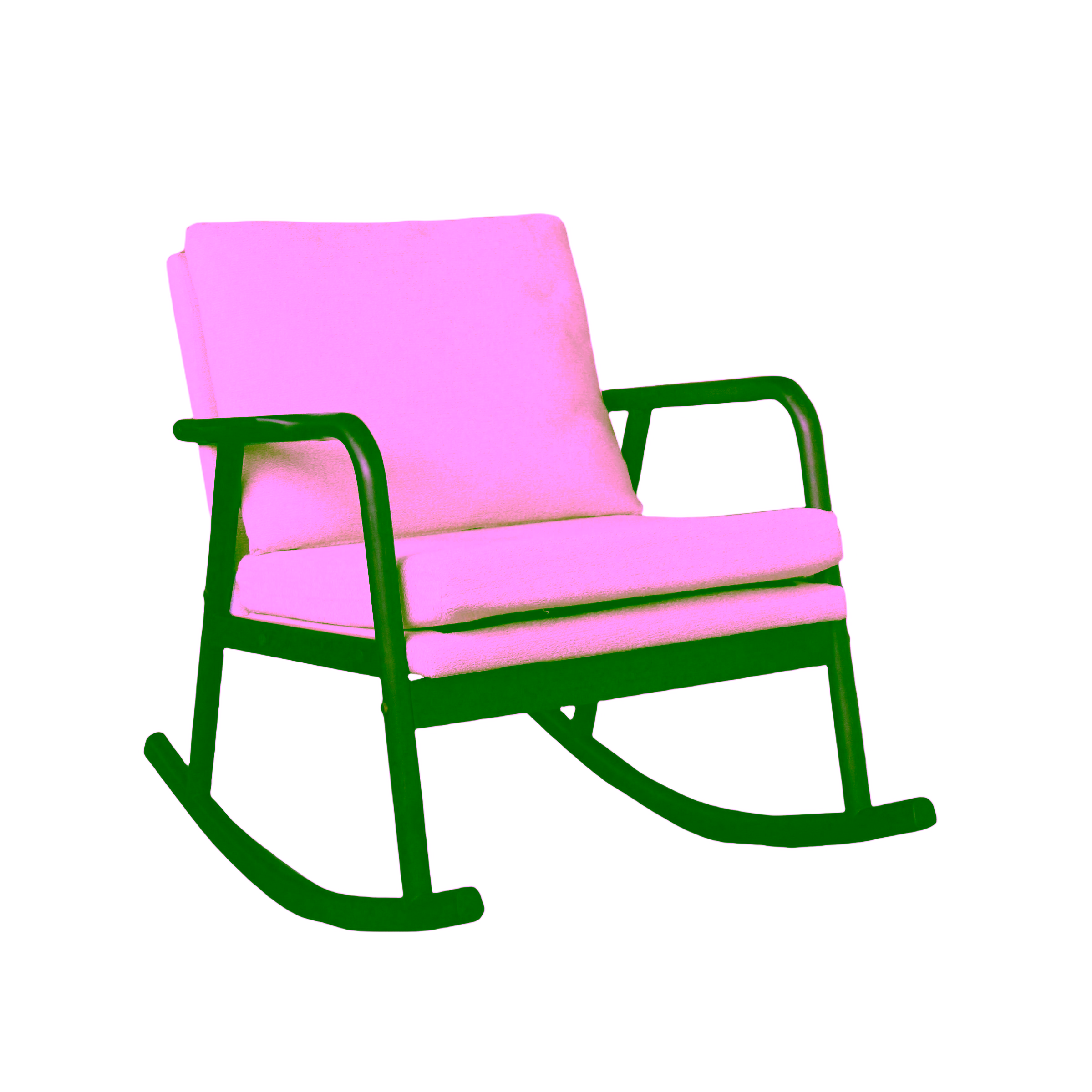 Swan Rocking Chair, Beige image 2