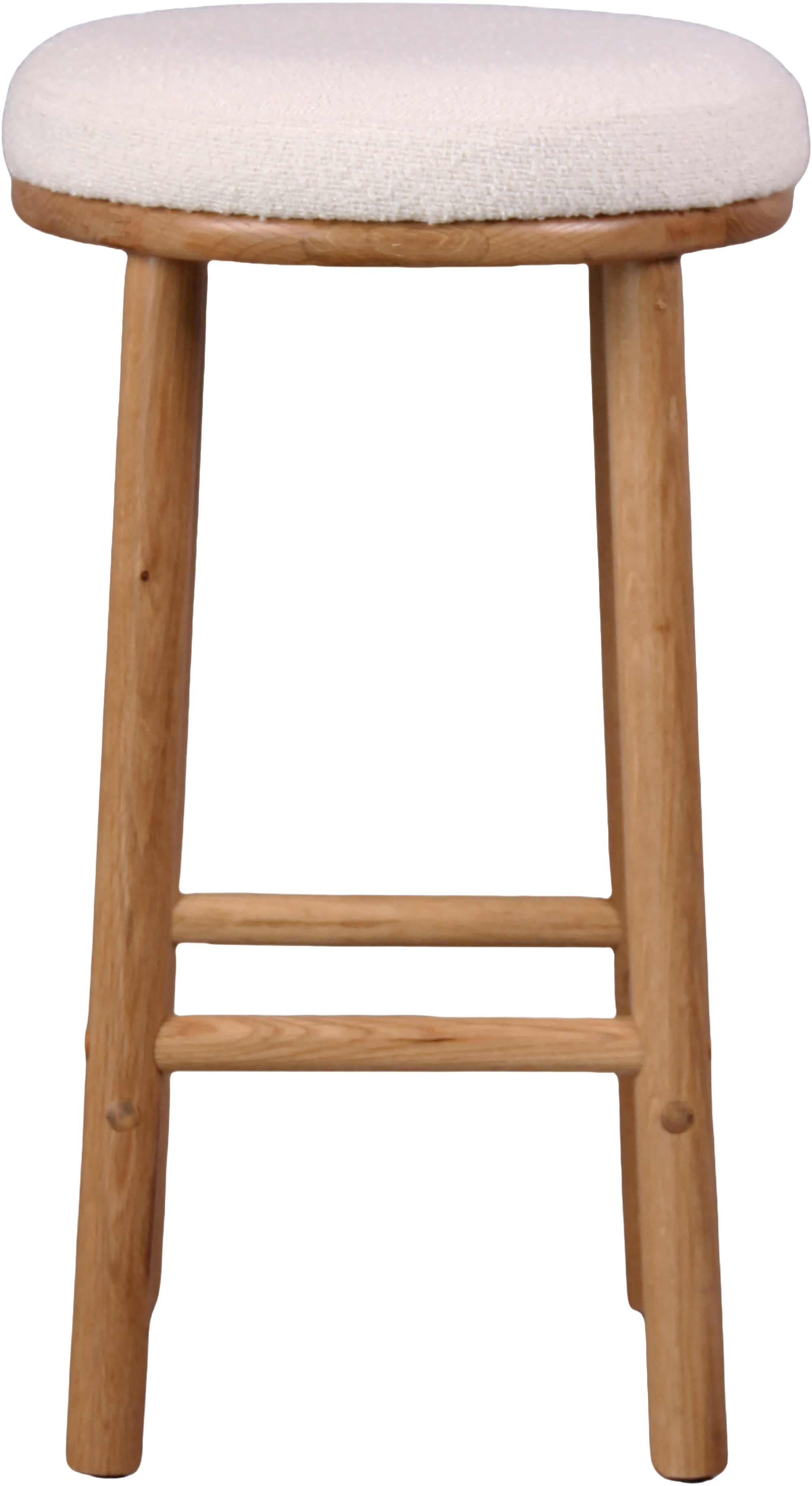 Merida Bar Stool, White, Beige image 2