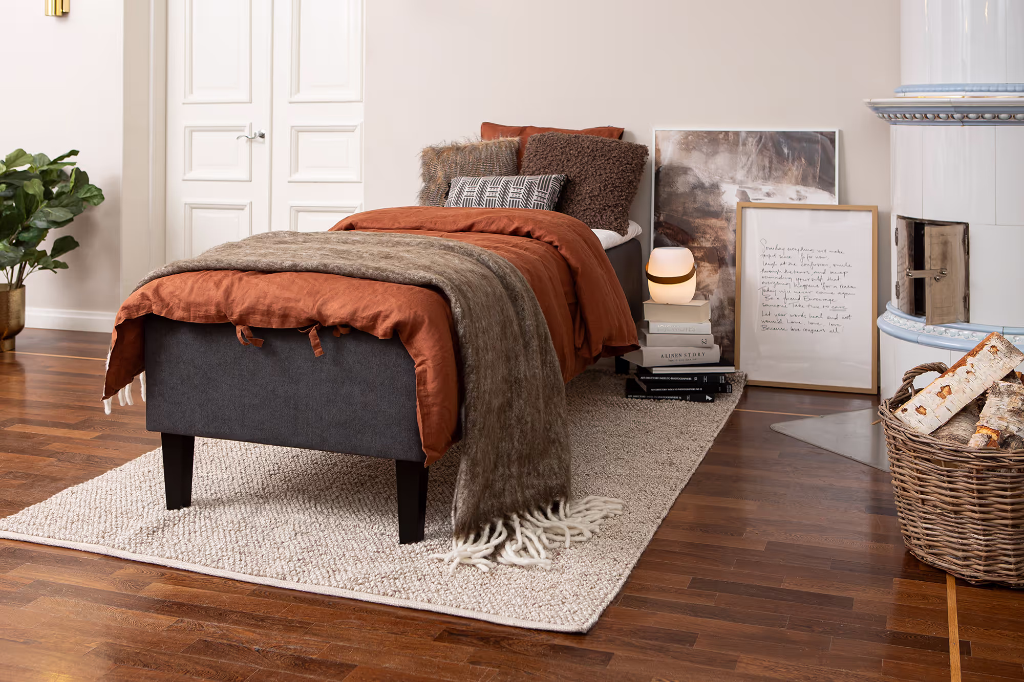 Moon Gold divan bed 80x200, visco, Primo 96 Anthracite thumbnail