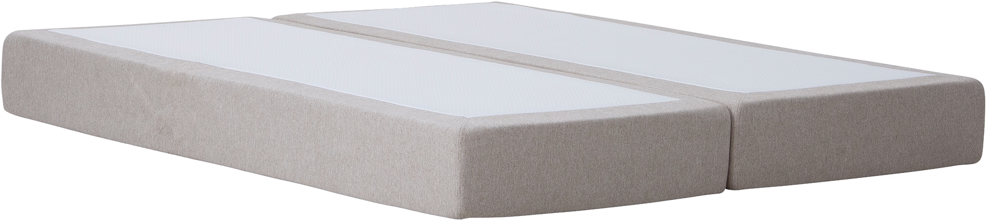 Side view of Moon Gold spring mattress 180x200 cm with Primo 05 beige cover displaying plush surface and subtle texture