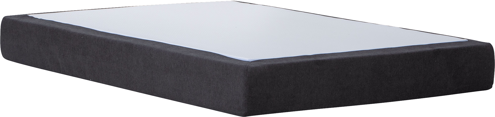 Close-up of the Moon Gold spring mattress pocket spring system contour and anthracite Primo 96 upholstery