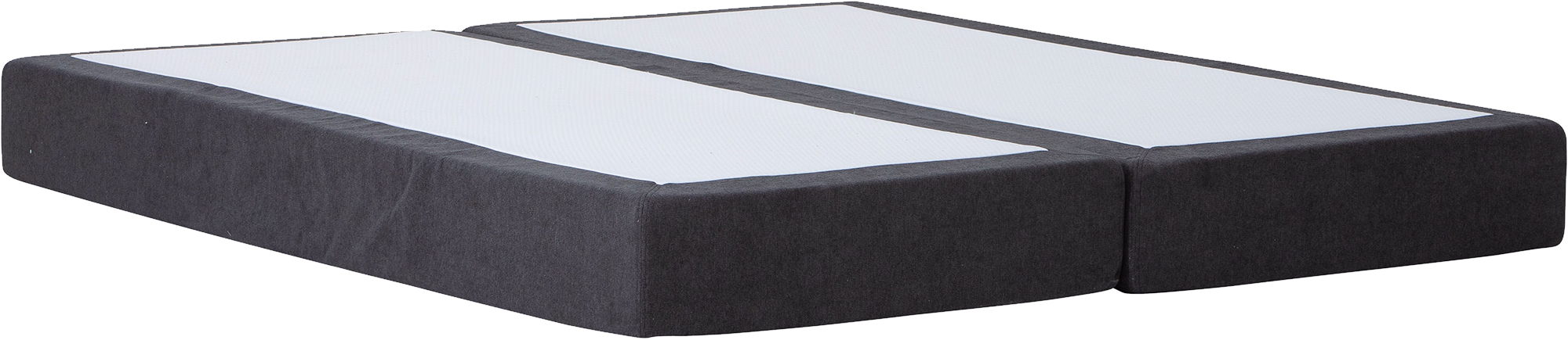 Side view of Moon Gold spring mattress illustrating its 7-zone pocket spring design and anthracite Primo 96 fabric
