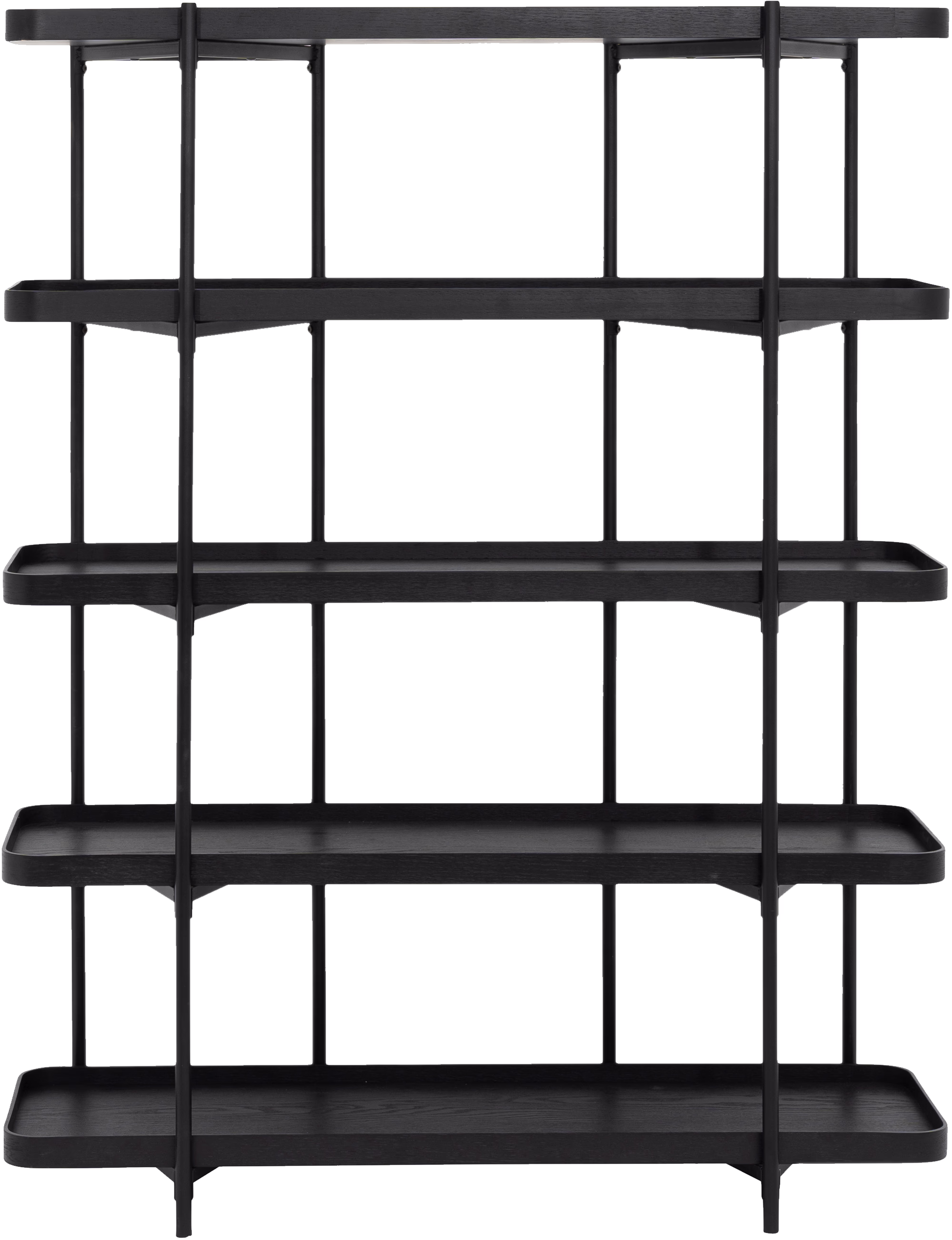 Decorated Mystery Shelf 120 cm with books and accessories highlighting minimalist design