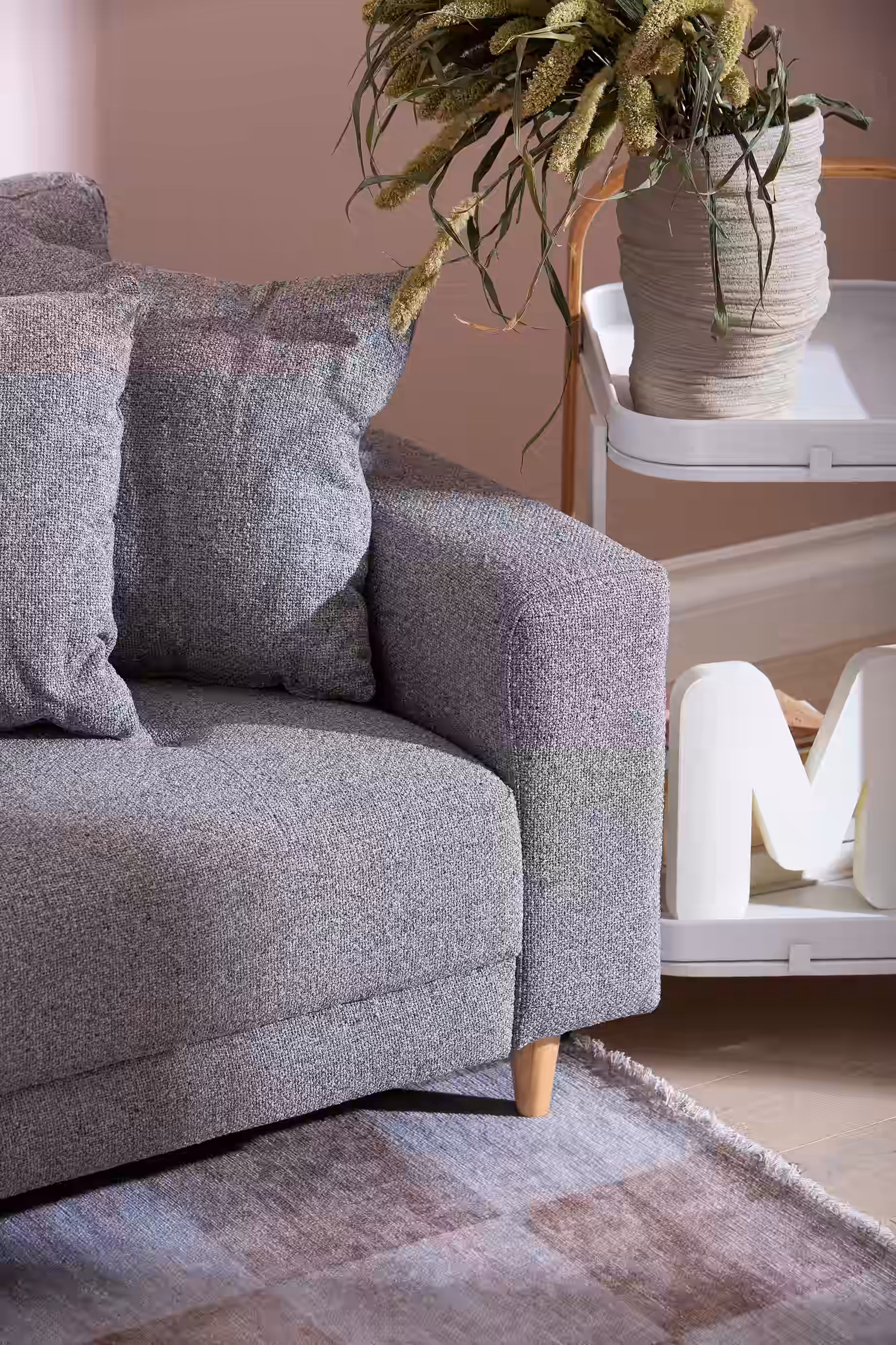 Aava Chaise Sofa, Grey image 4