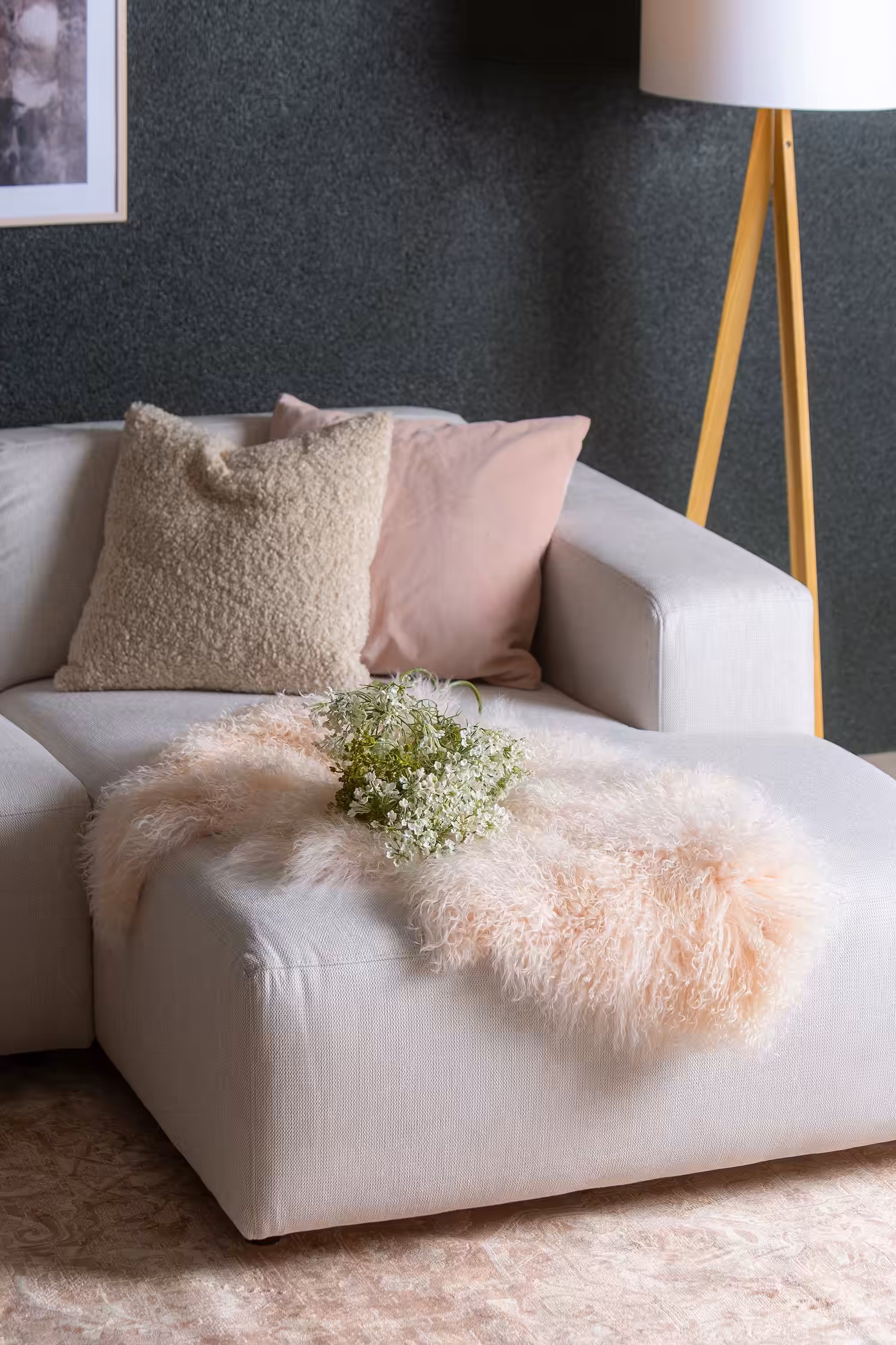 Lugo Chaise Sofa, Beige image 4