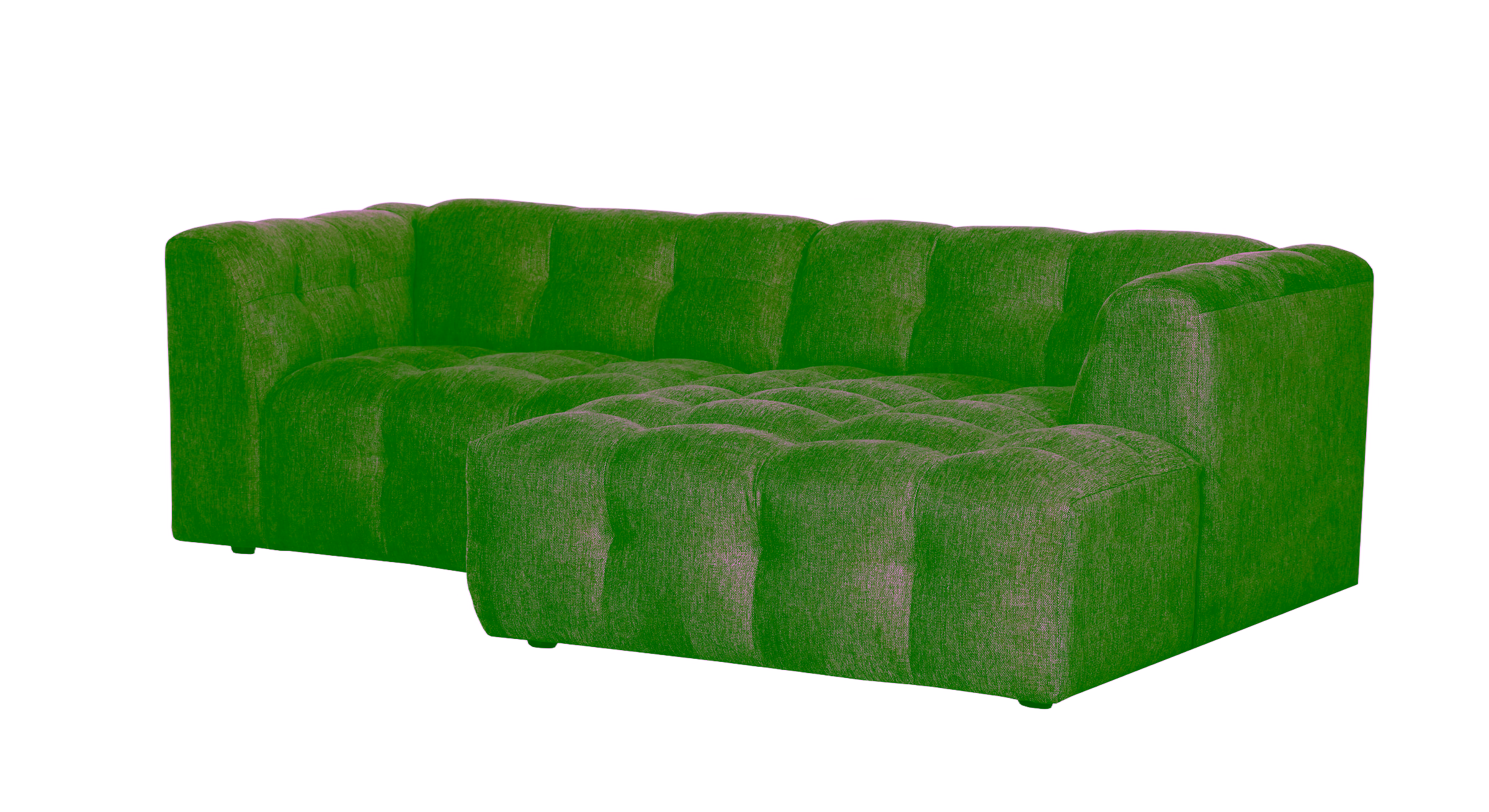 Sparkle Chaise Sofa, Beige image 2