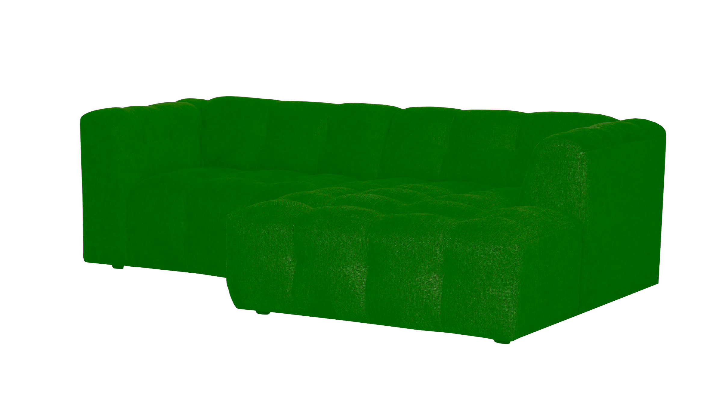 Sparkle Chaise Sofa, Brown image 2