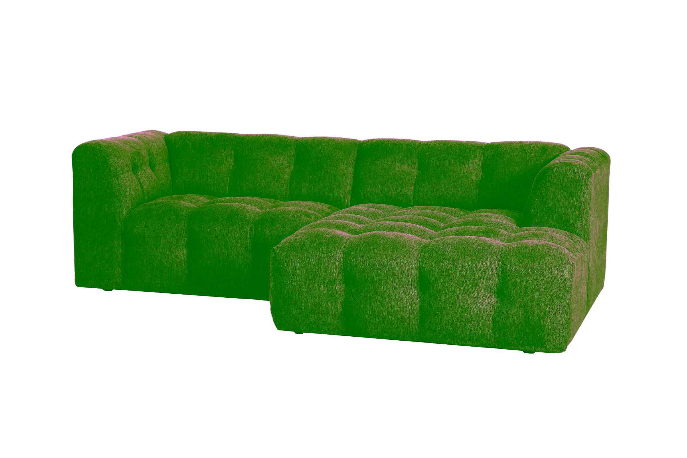 Sparkle Chaise Sofa, Green