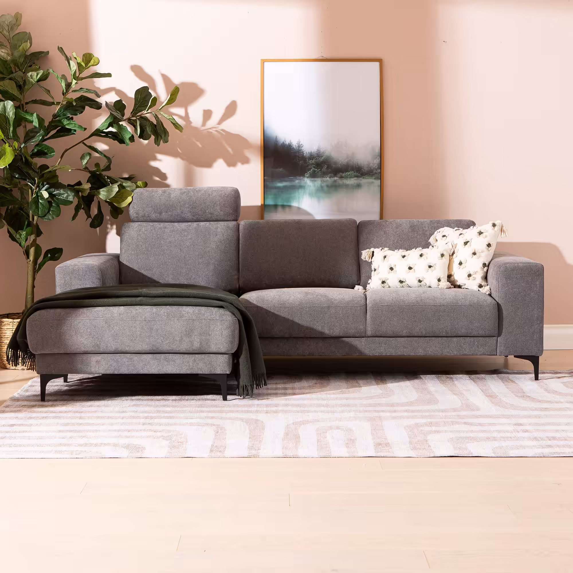 Westcoast Chaise Sofa, Grey image 4