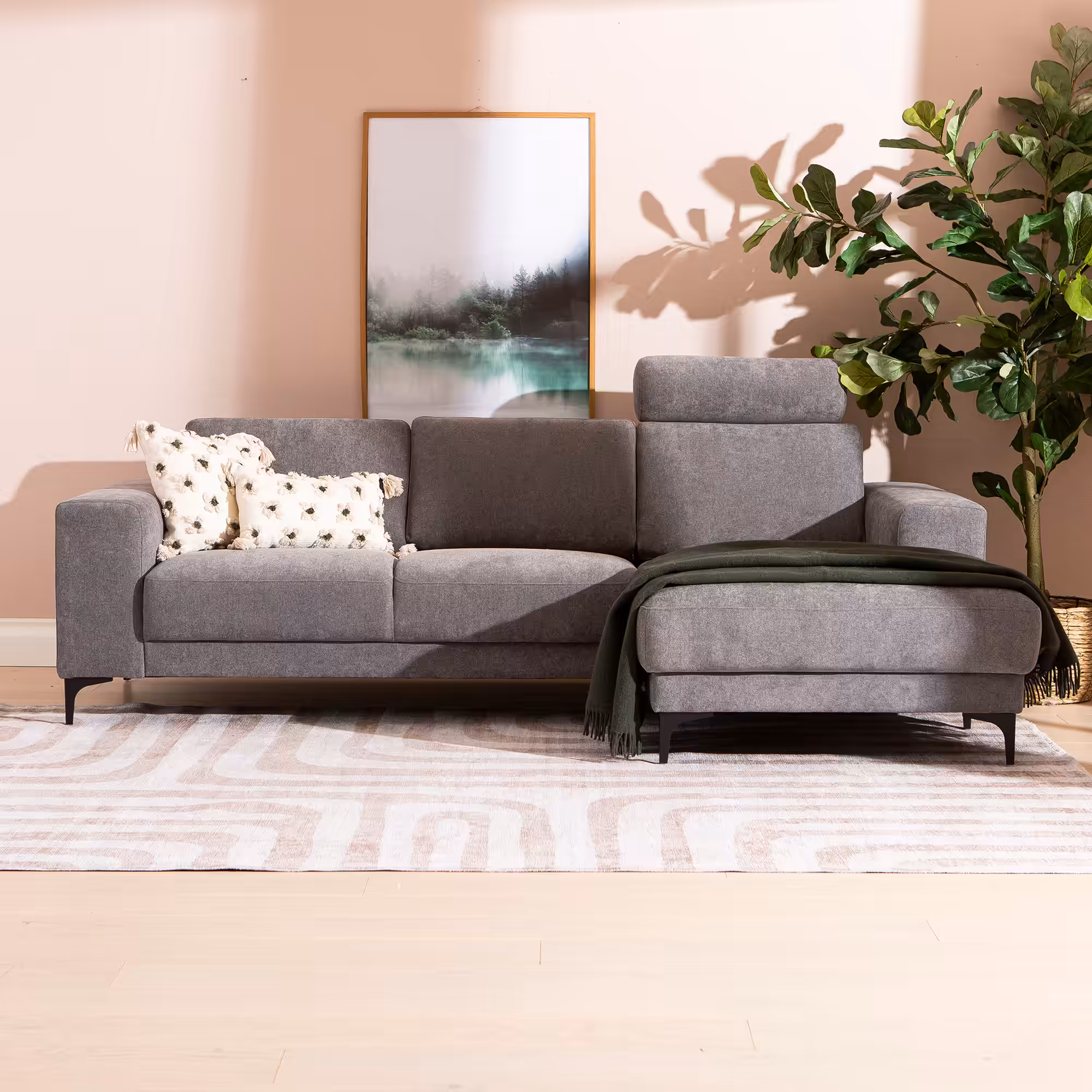 Westcoast Chaise Sofa, Grey image 4