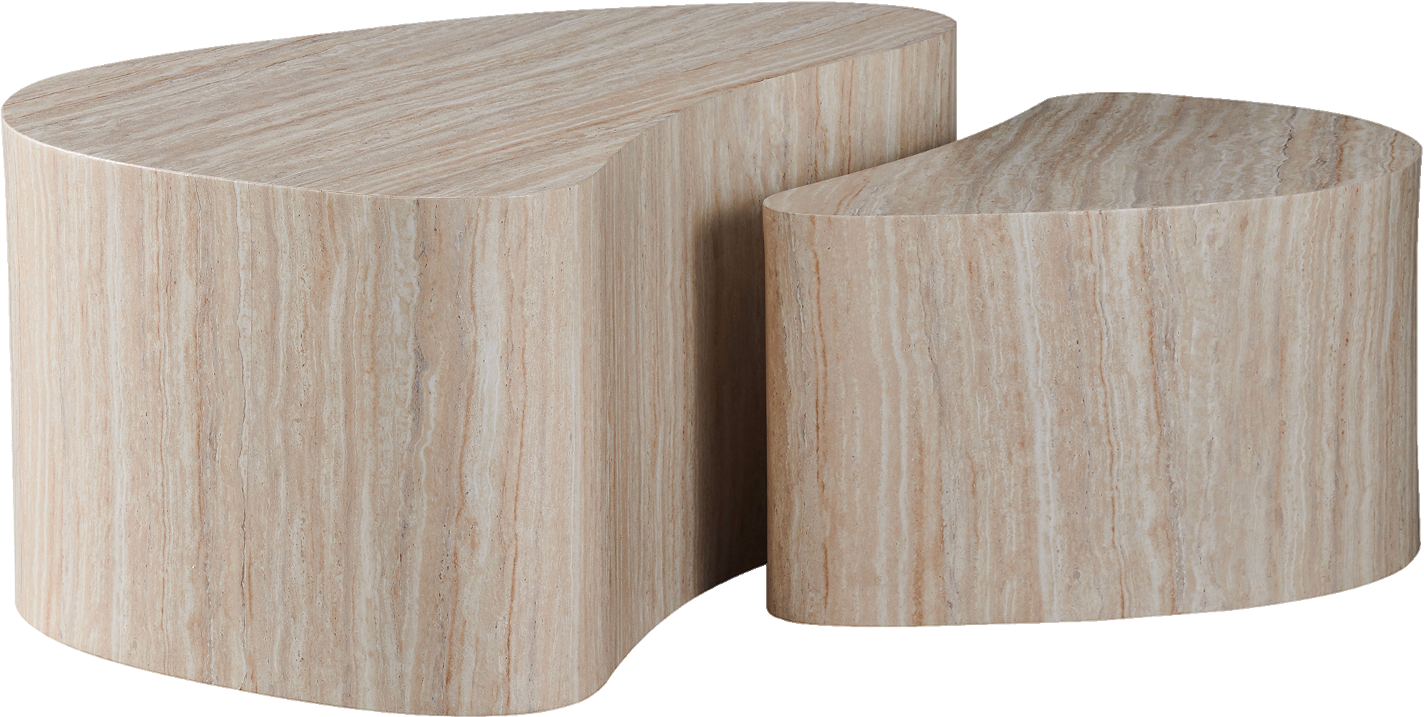Island coffee table, stackable Coffee Table, Beige image 11