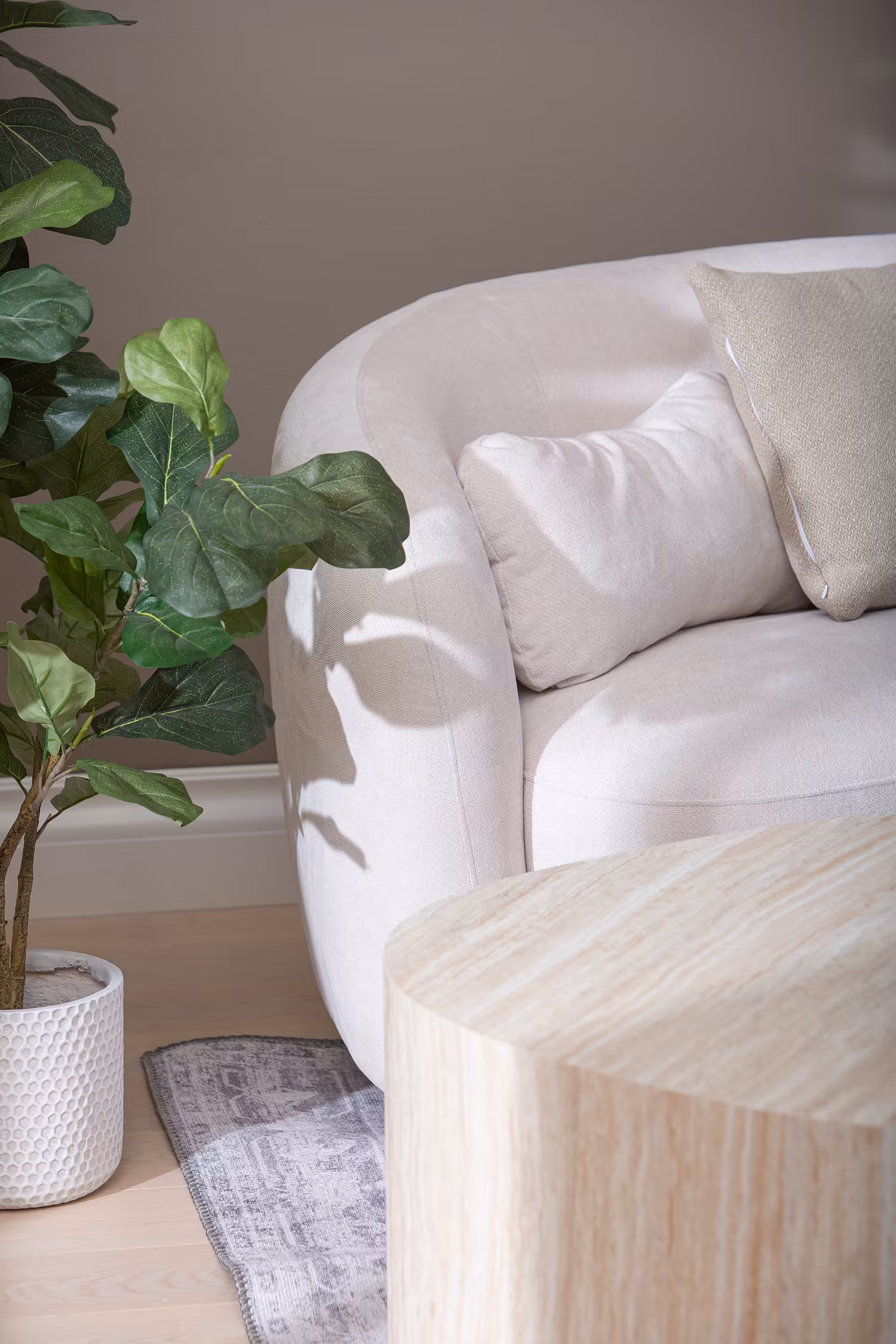 Island coffee table, stackable Coffee Table, Beige image 3