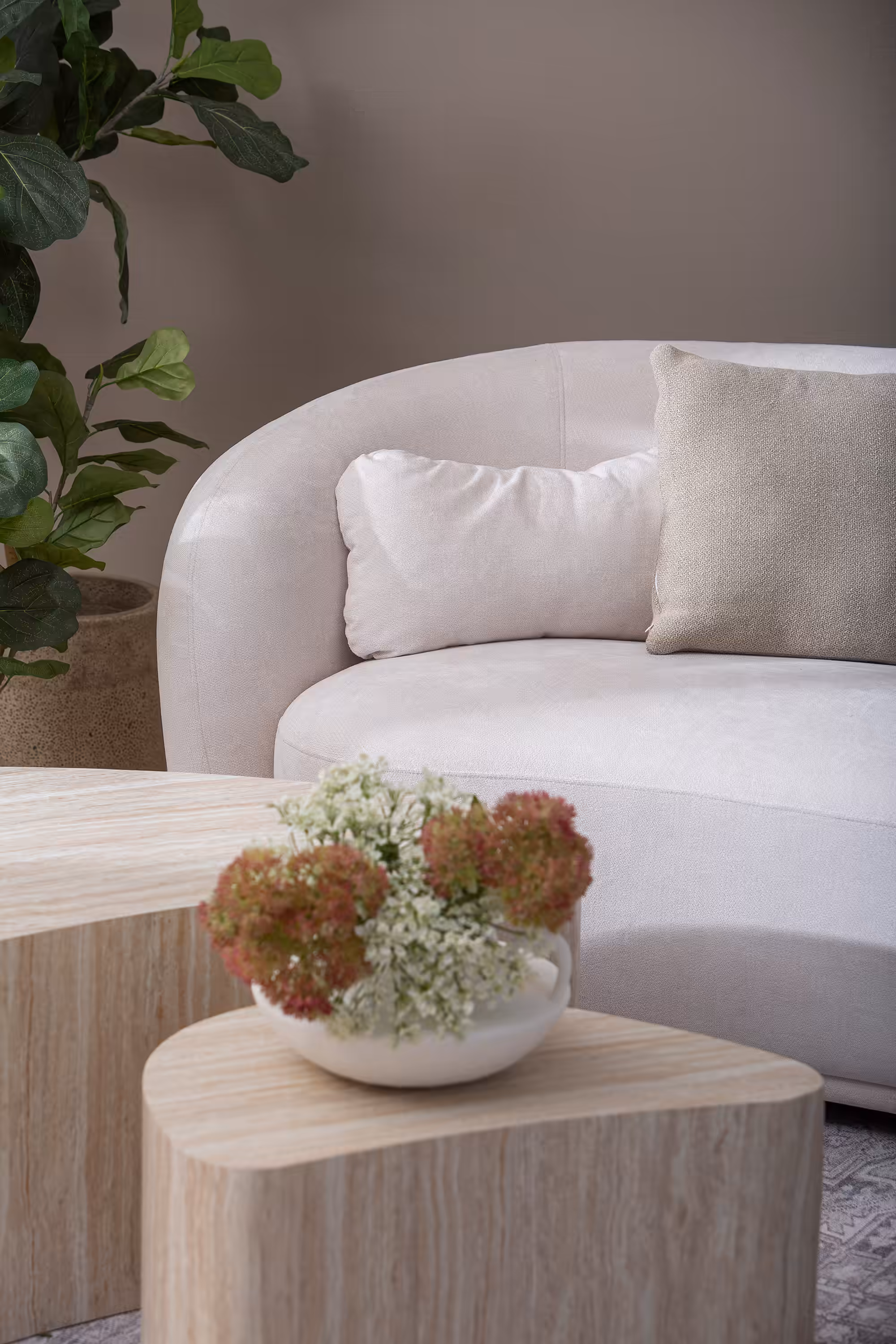 Island coffee table, stackable Coffee Table, Beige image 5