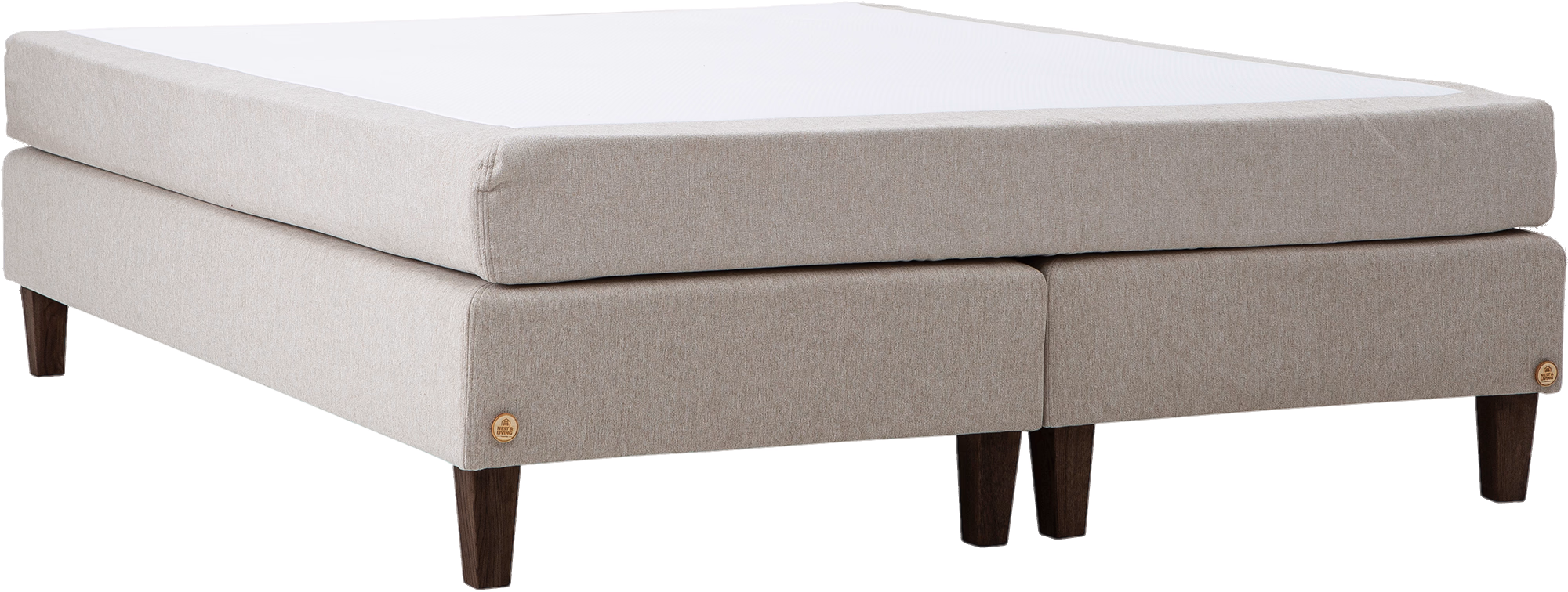 Moon Silver continental bed, Beige image 7