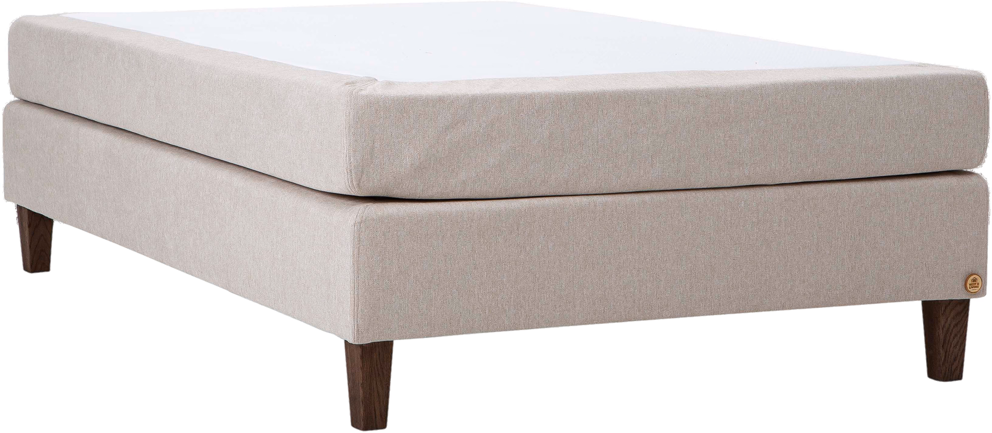 Moon Silver continental bed, Beige image 6