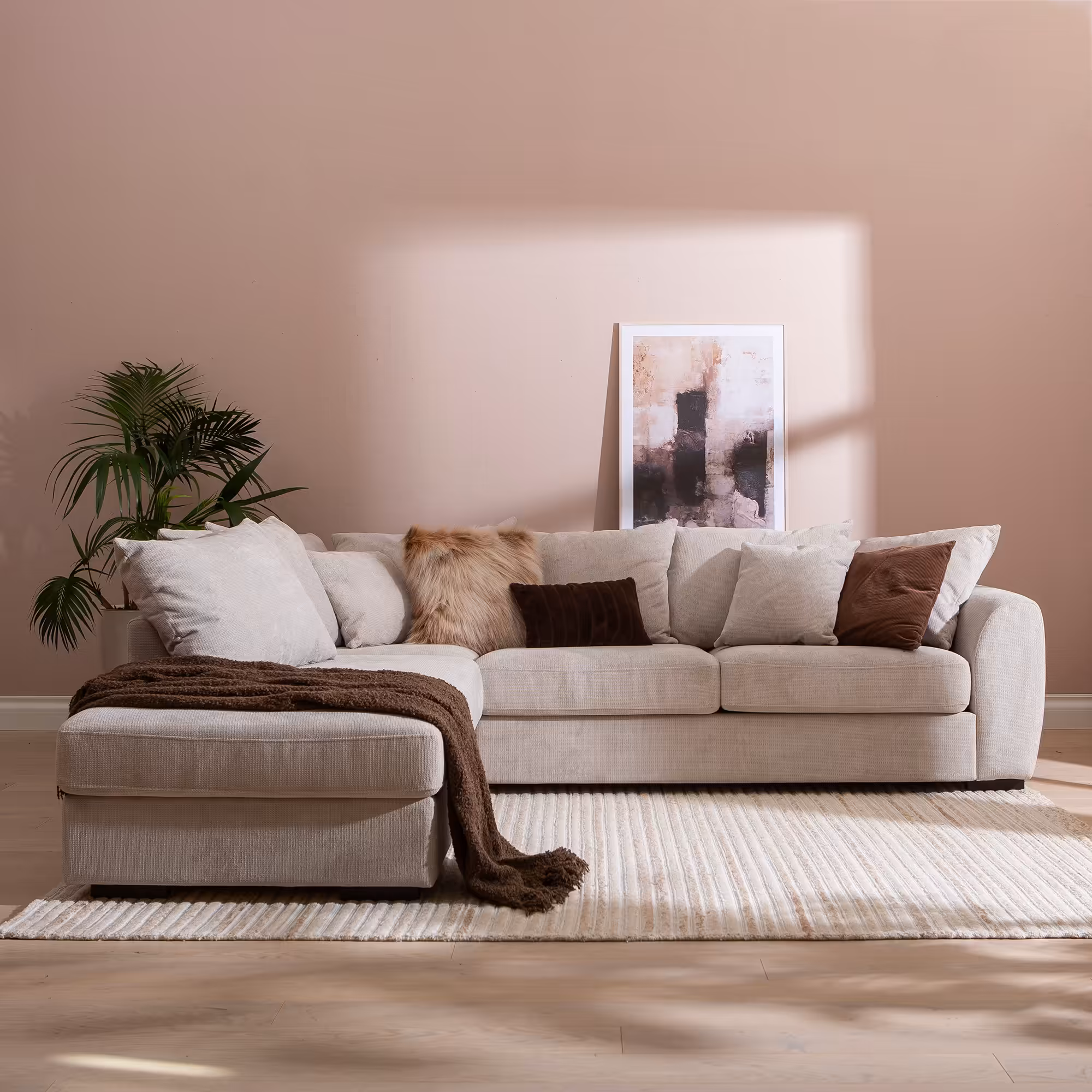 Haave Corner Sofa, Beige image 2