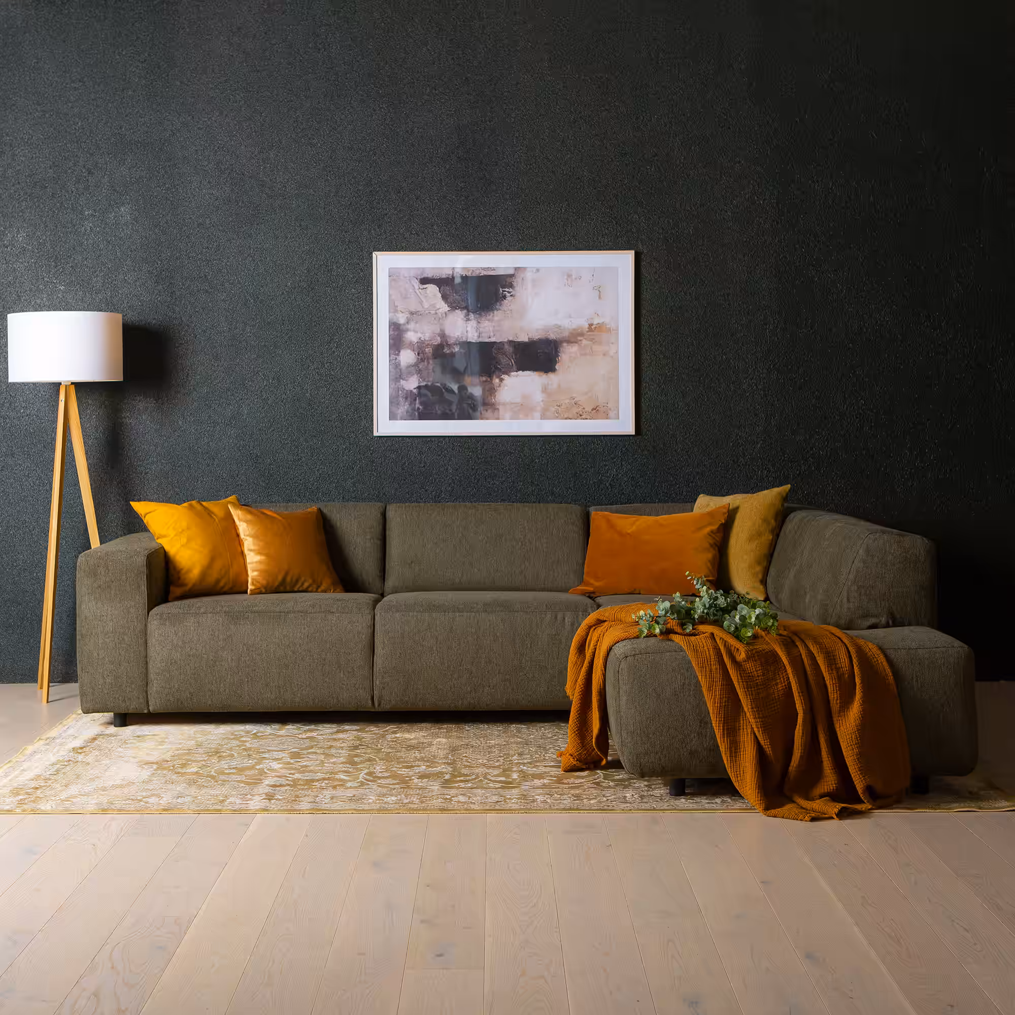 Lugo Corner Sofa, Green