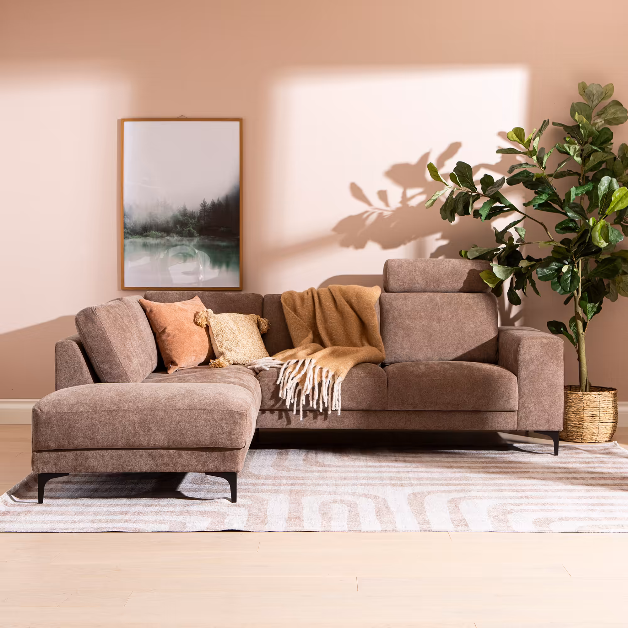 Westcoast Corner Sofa, Brown image 4