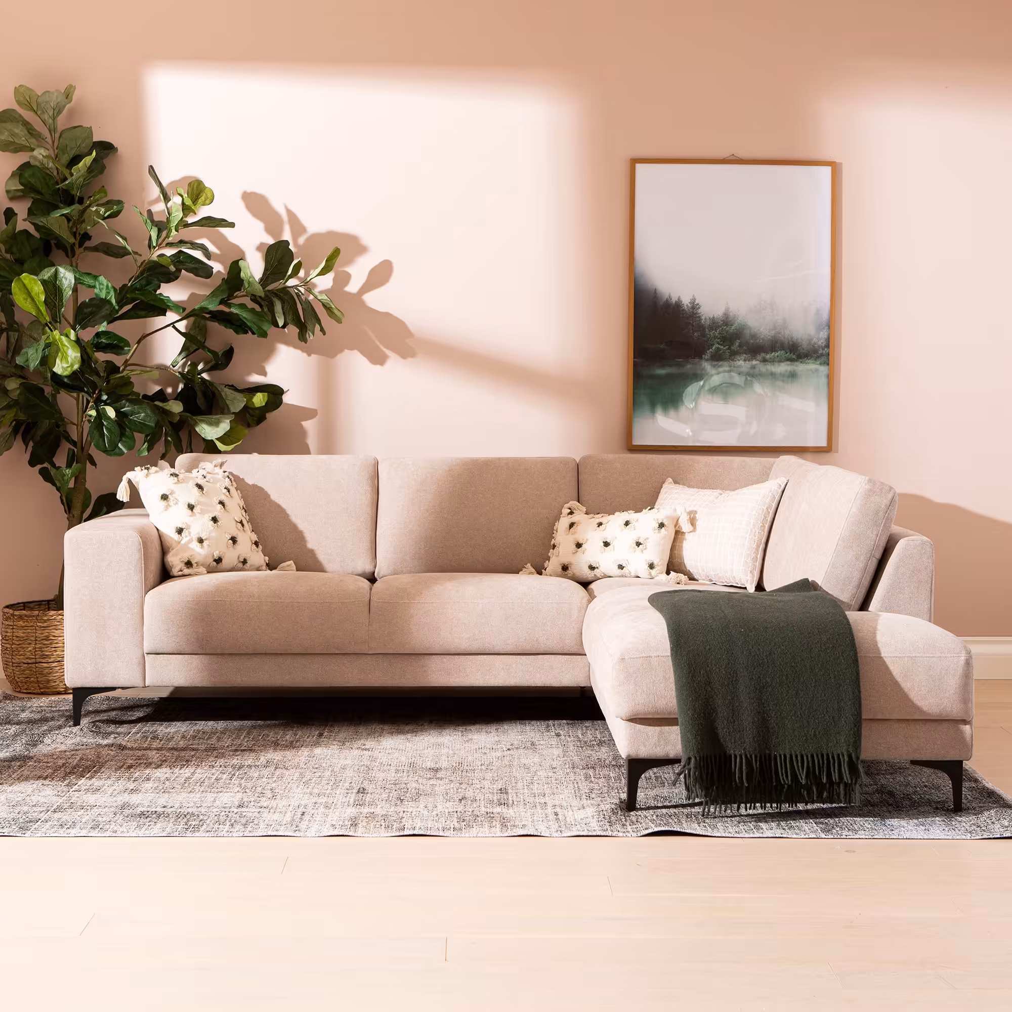 Westcoast Corner Sofa, Beige