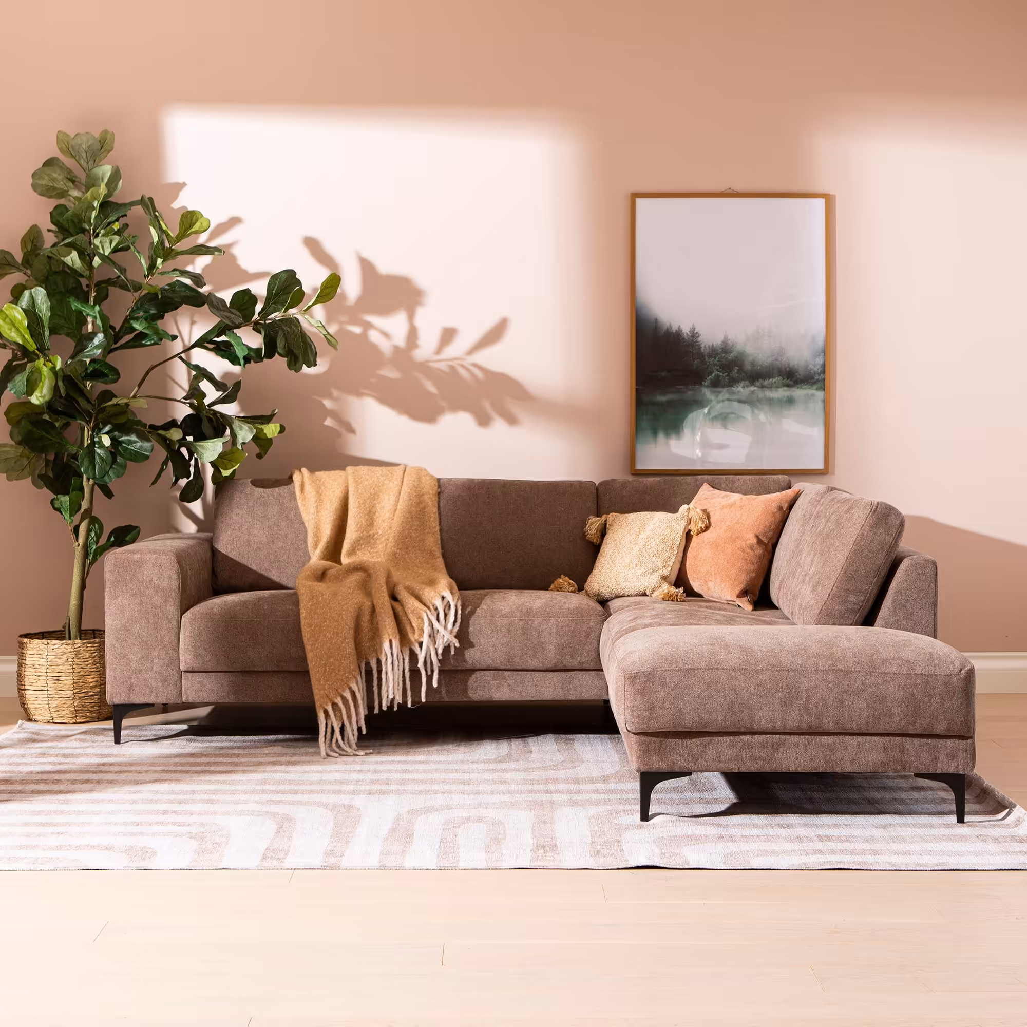 Westcoast Corner Sofa, Brown