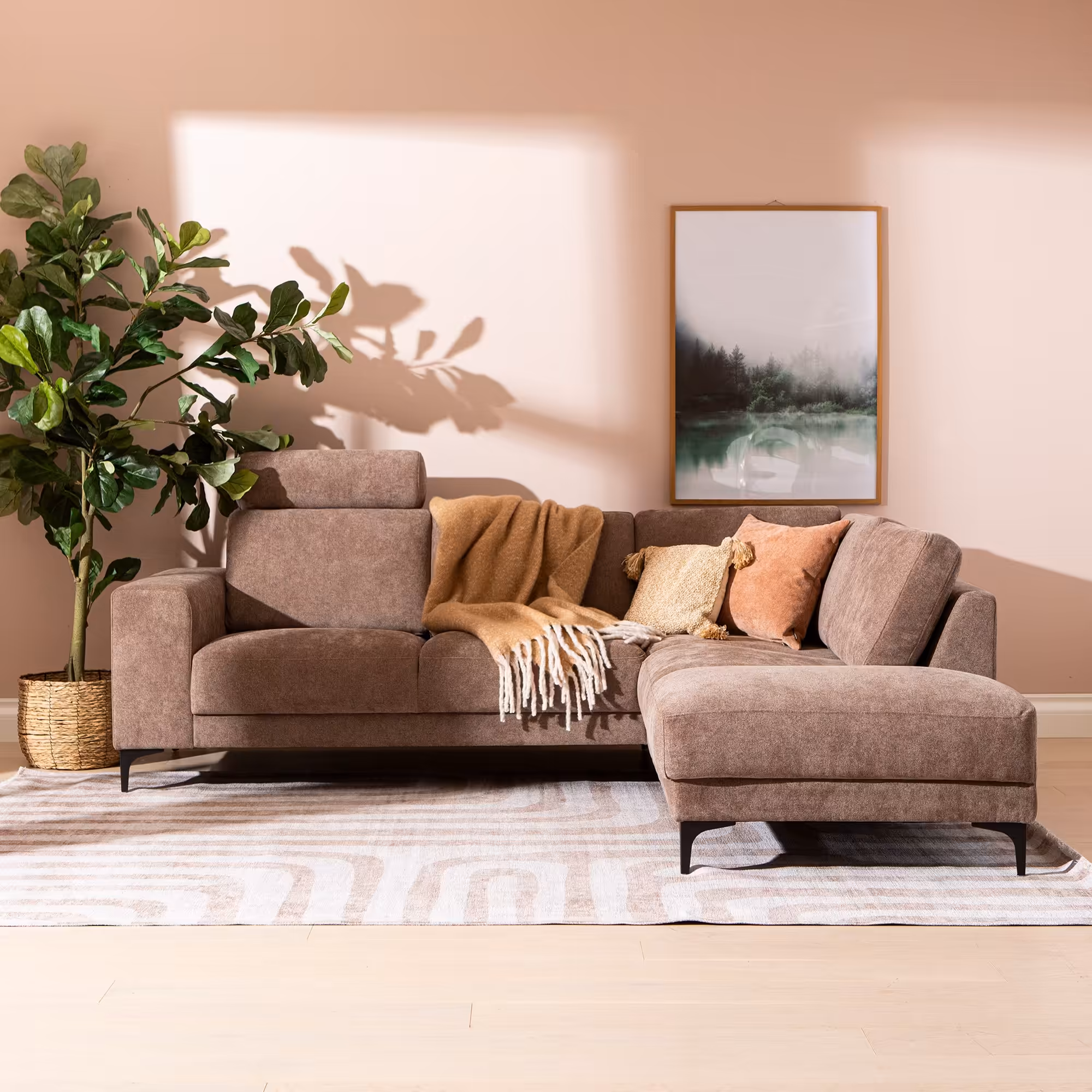 Westcoast Corner Sofa, Brown image 4