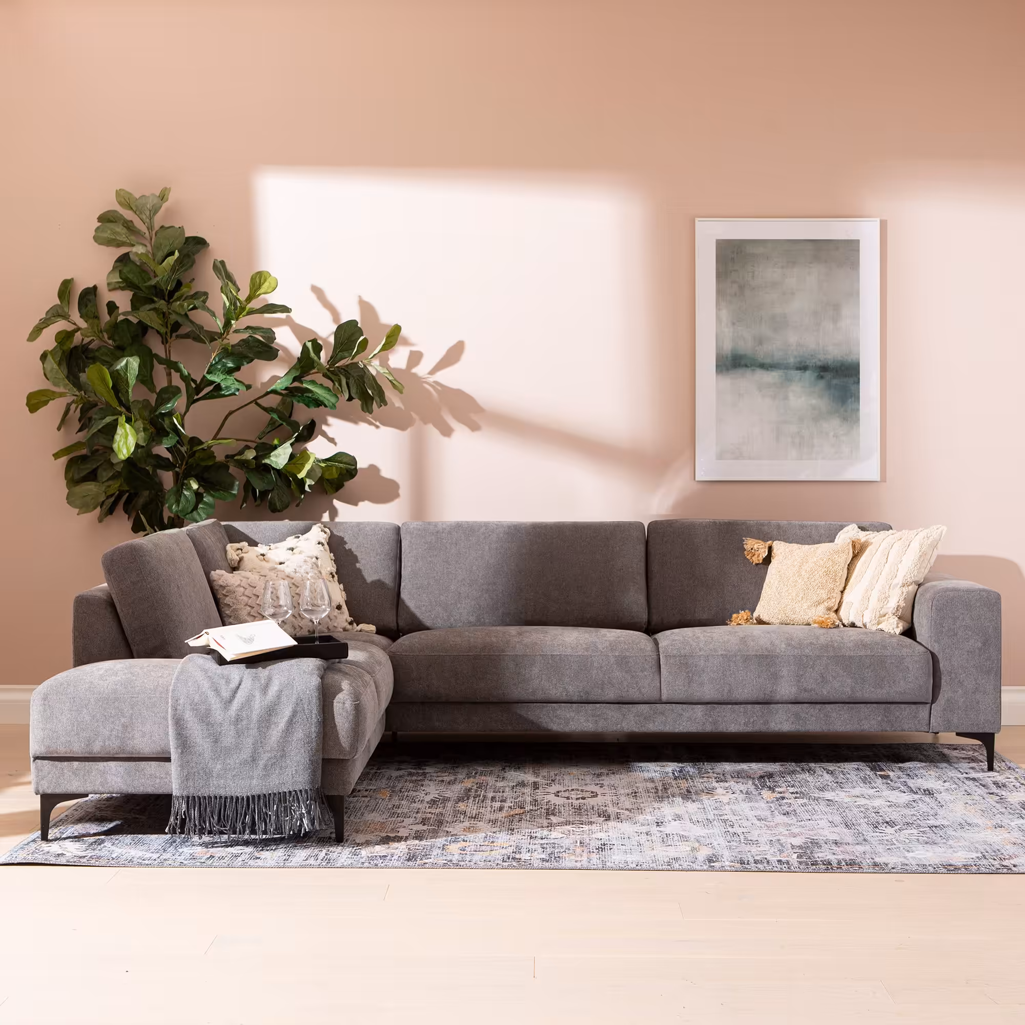 Westcoast Corner Sofa, Grey