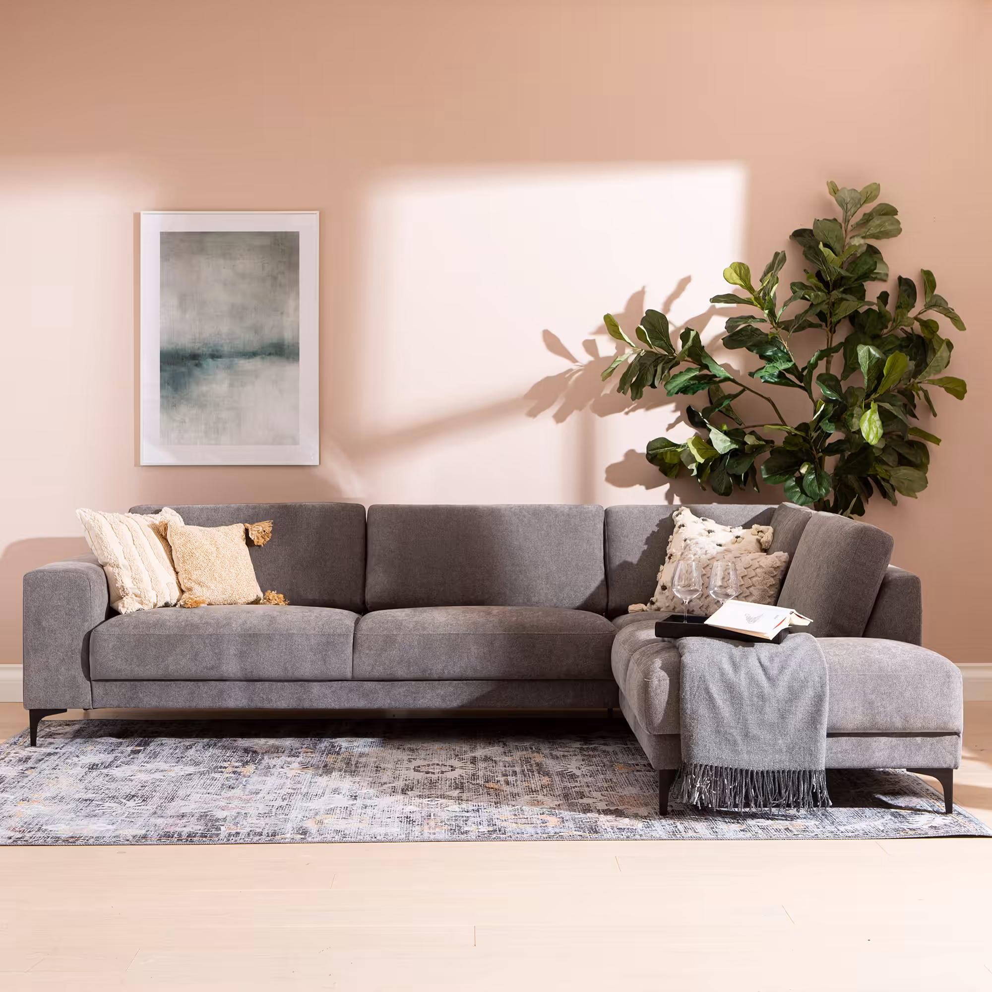 Westcoast Corner Sofa, Grey