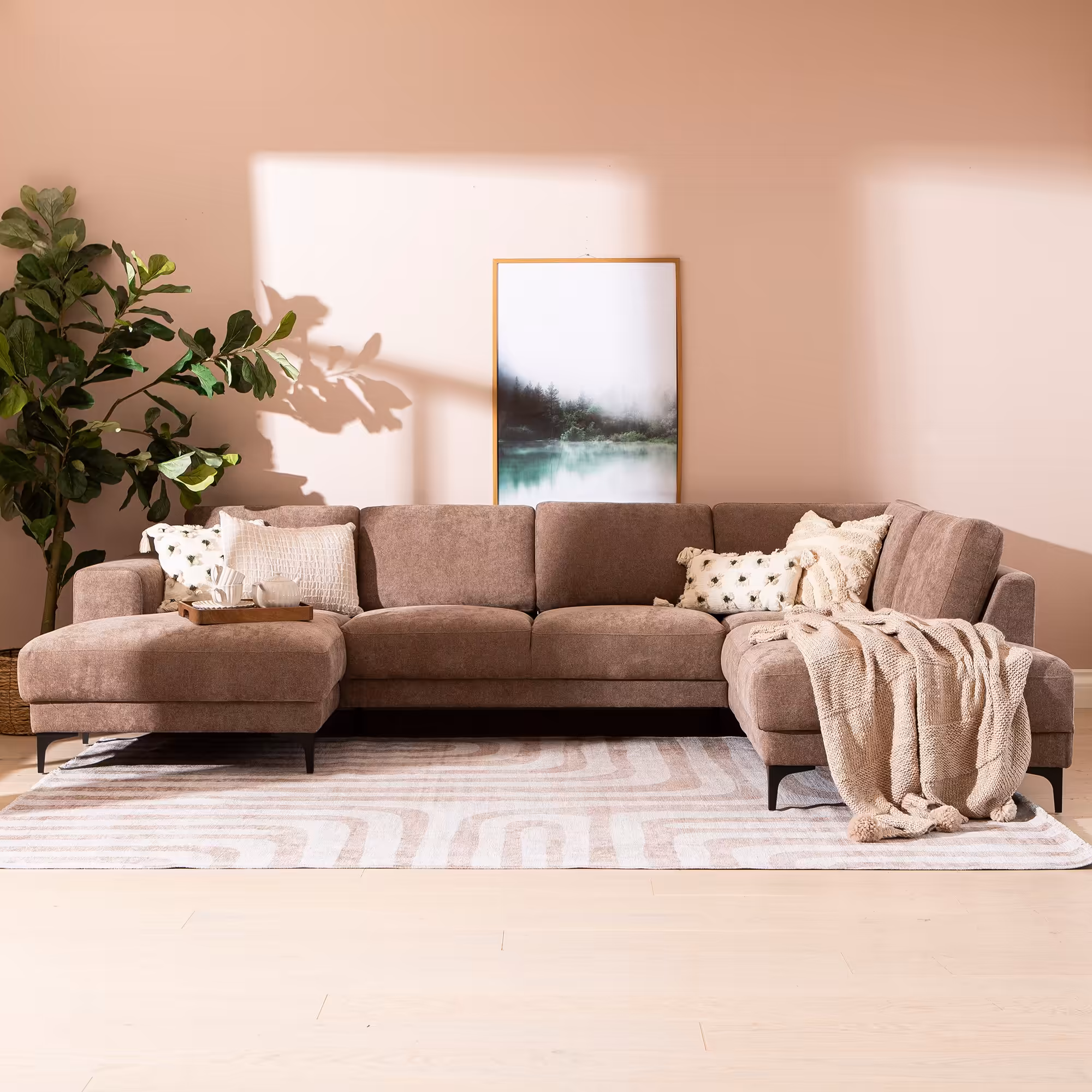 Westcoast Corner Sofa, Brown