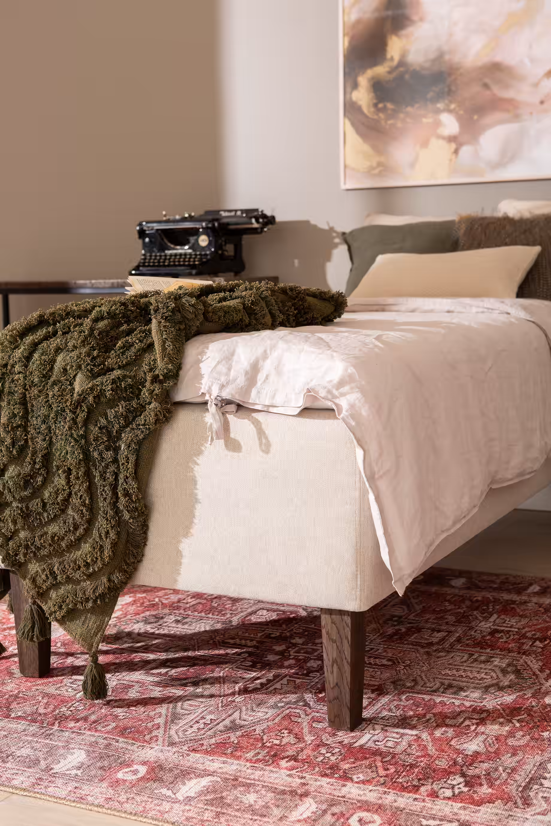 Moon Gold Divan Bed, Beige image 3