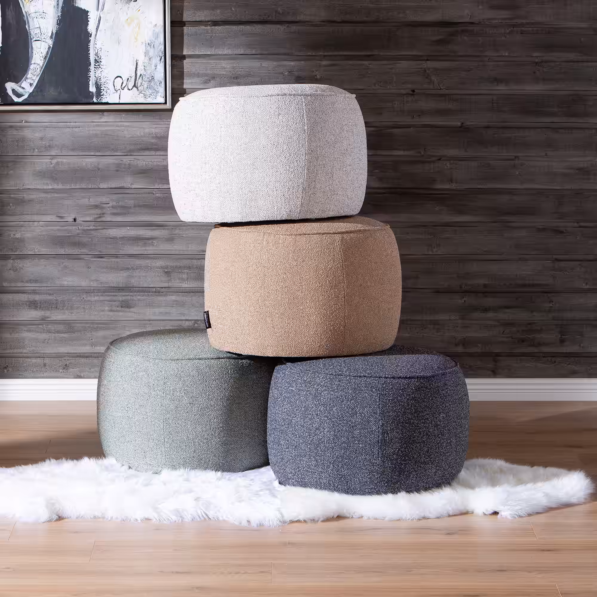 Haley Footstool, Grey image 3