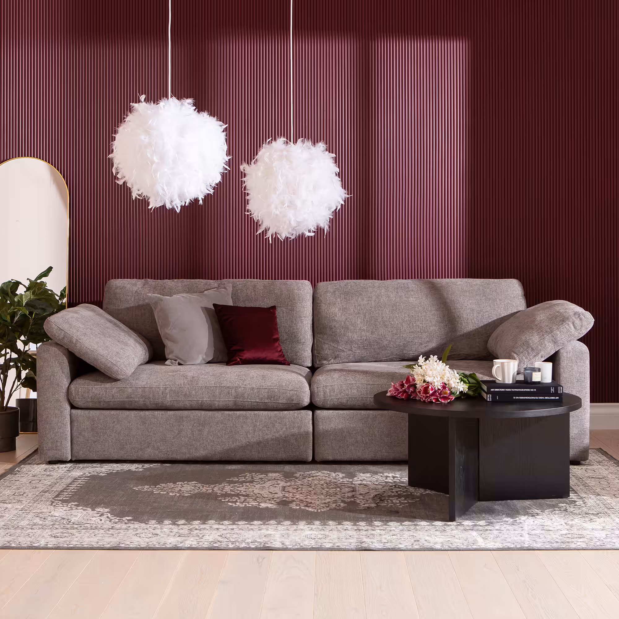 Heaven 4-Seater Sofa, Grey