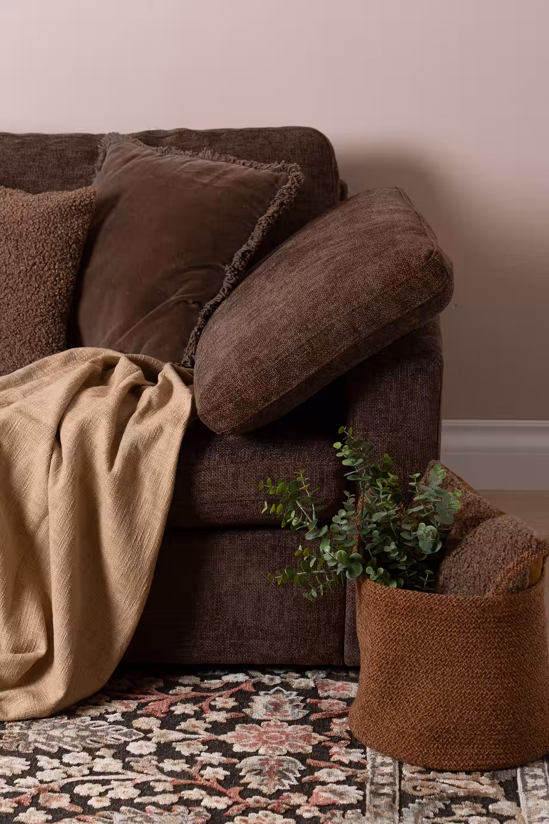 Heaven 4-Seater Sofa, Brown image 7