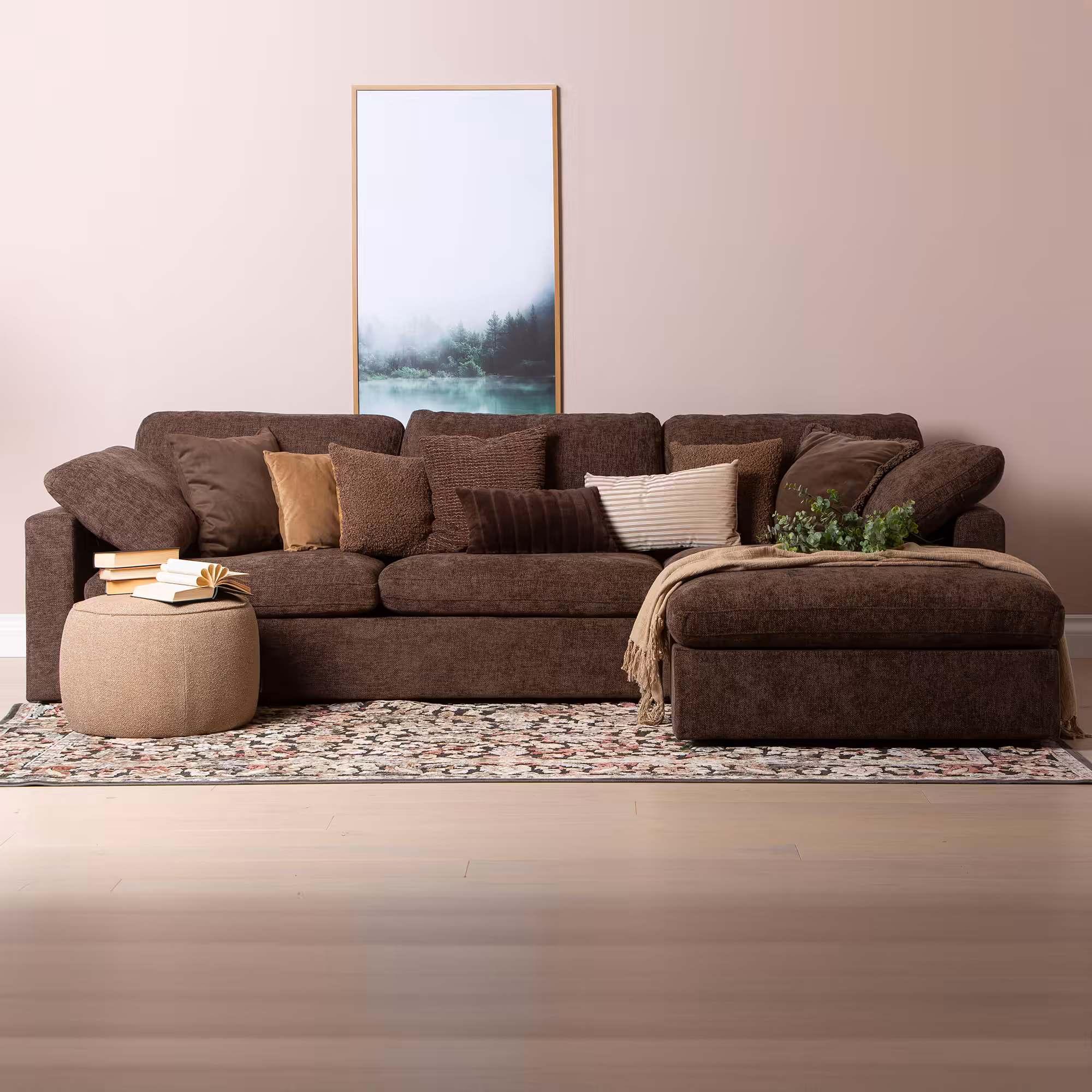 Heaven 4-Seater Sofa, Brown