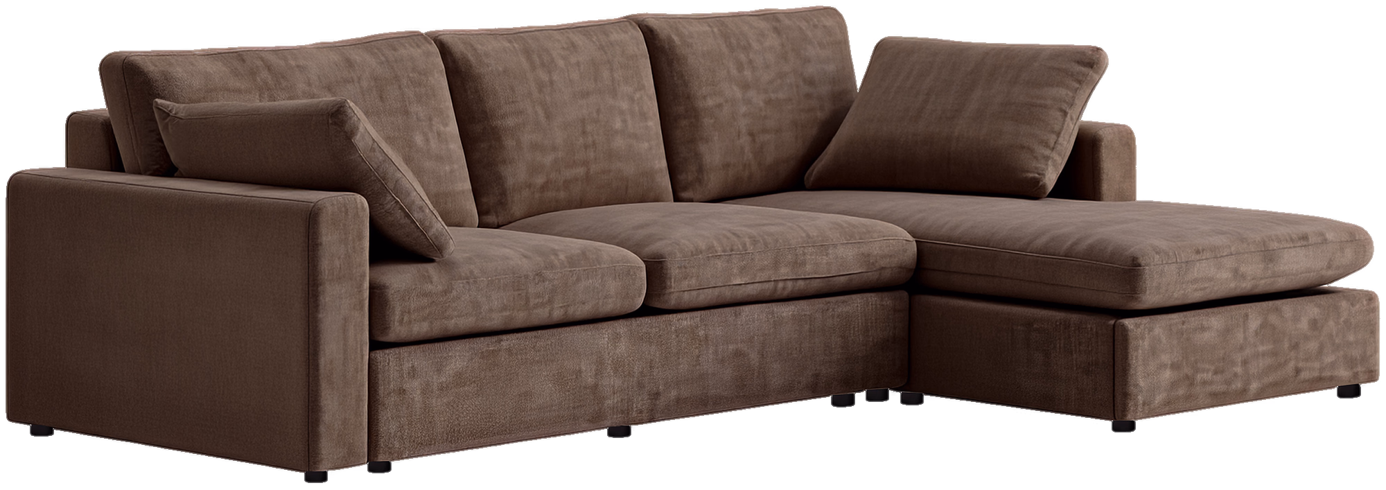 Heaven 4-Seater Sofa, Brown image 4