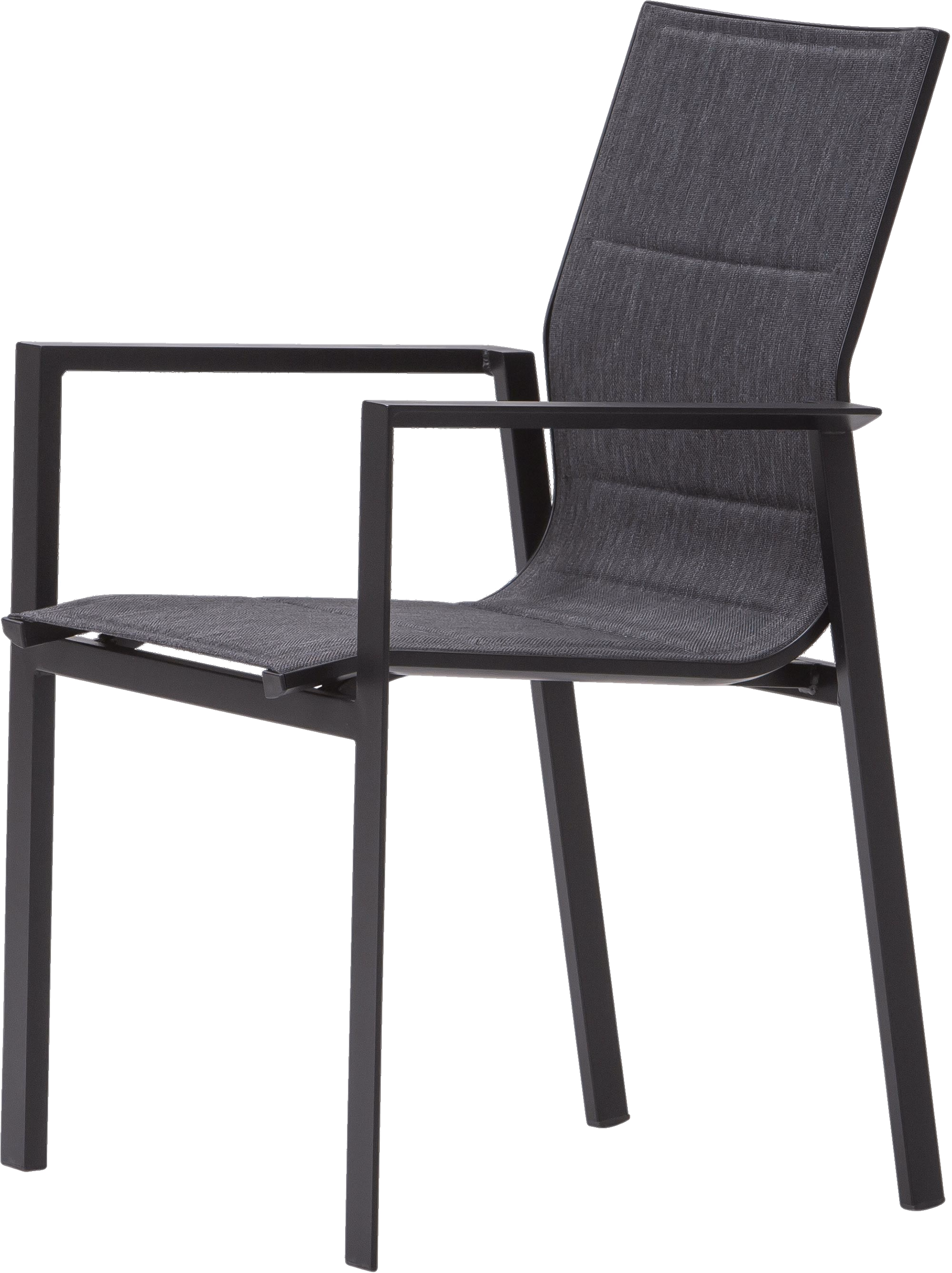 Messina Outdoor Dining Chair, Black image 2