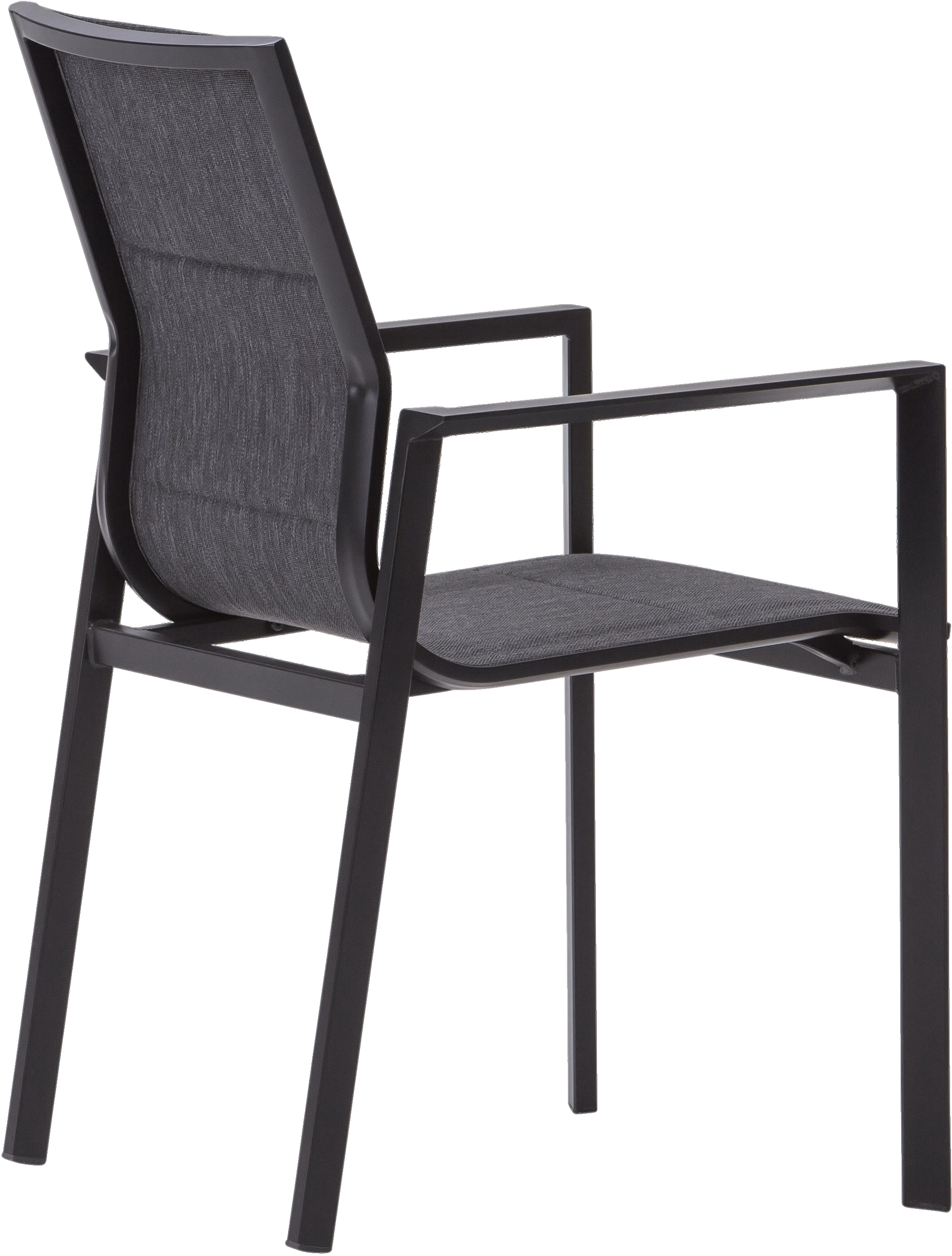 Messina Outdoor Dining Chair, Black image 3
