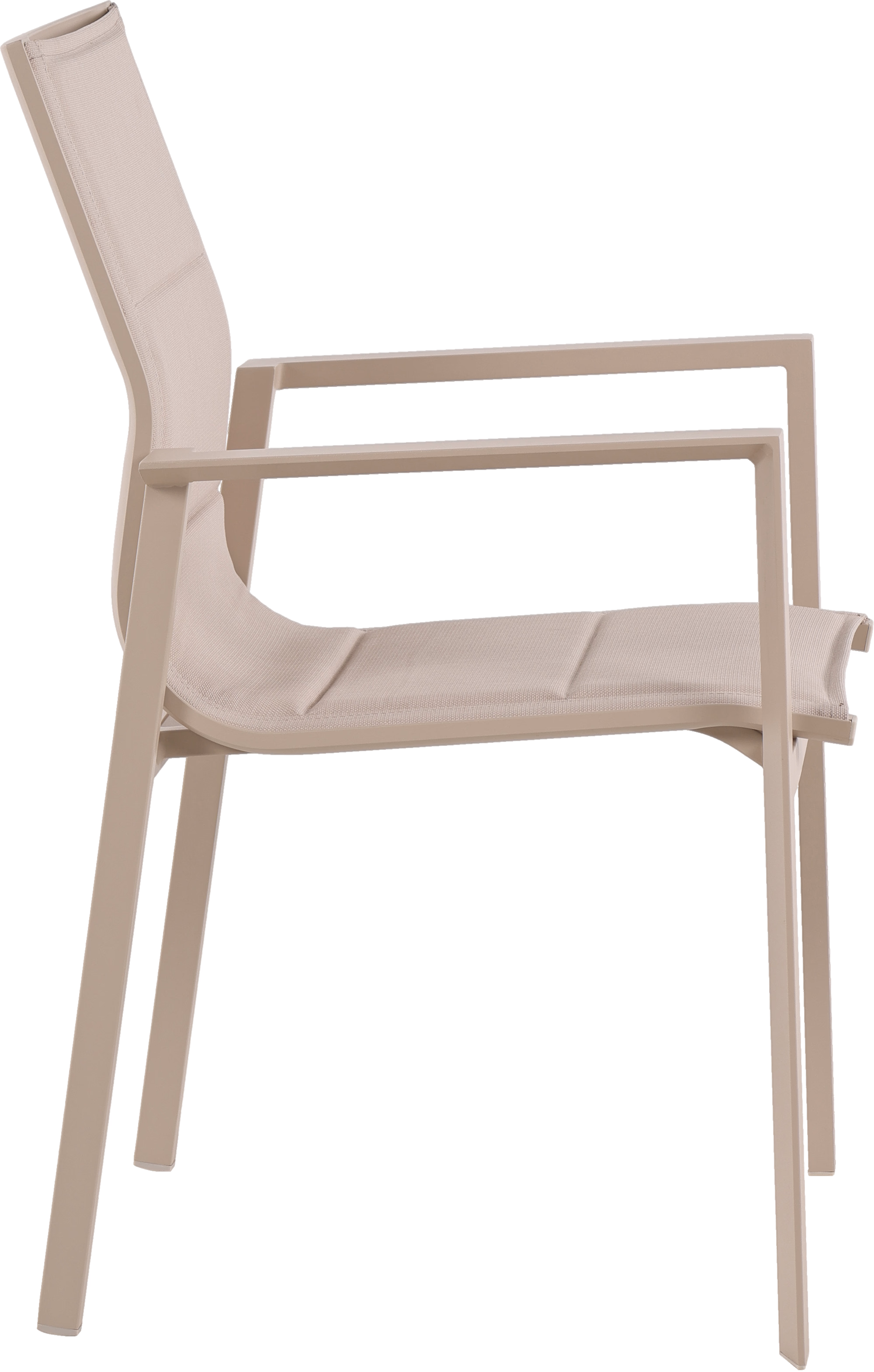 Messina Outdoor Dining Chair, Beige image 3