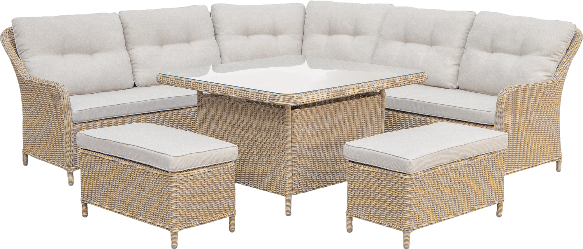 Haven Outdoor Lounge Set, Beige image 2