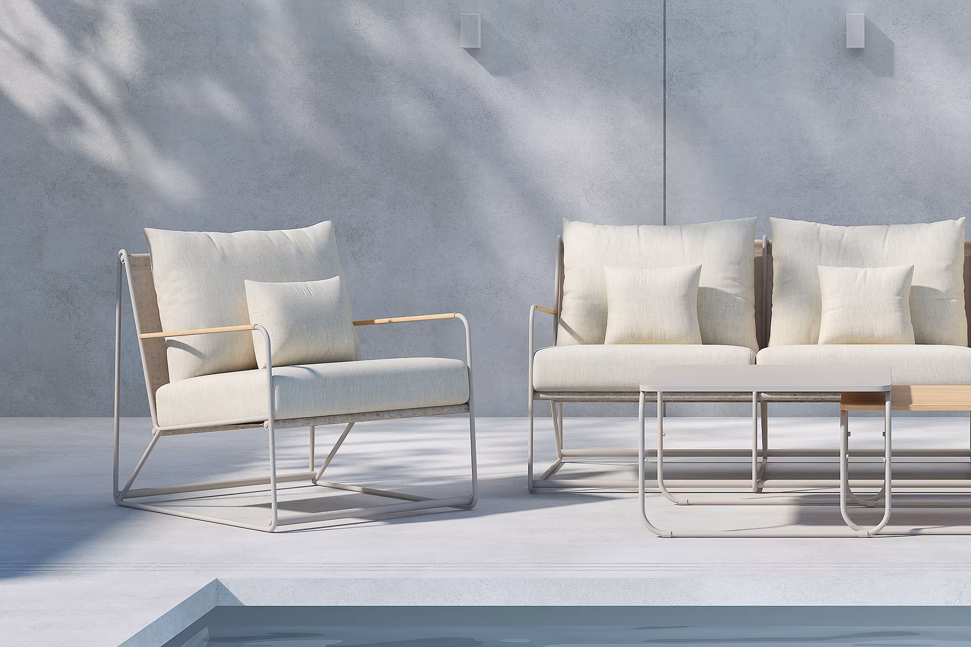 Palazzo Outdoor Lounge Set, Beige image 4