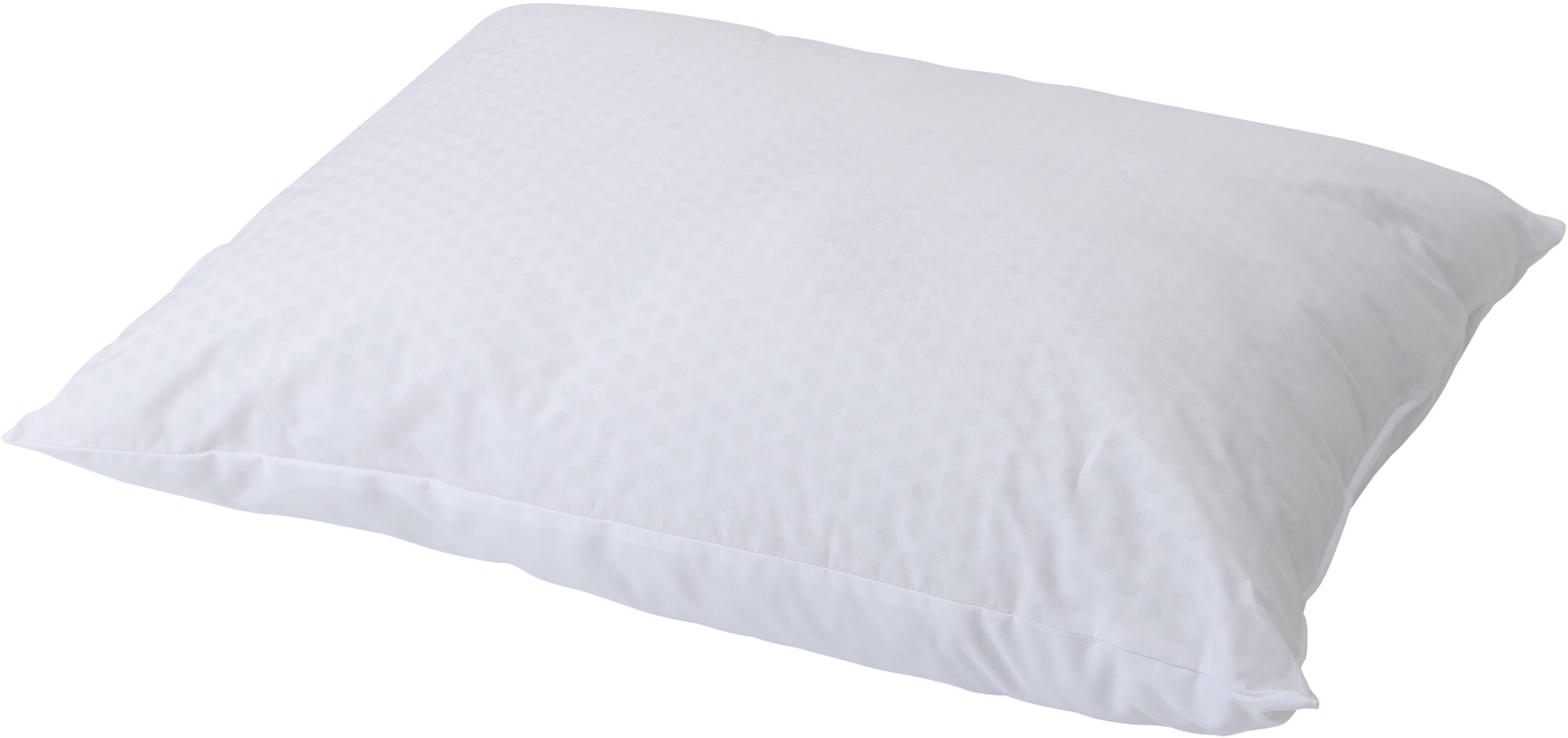 Close-up view of the Nest & Living Gold Comfort pillow fabric texture and stitching with soft light gray color