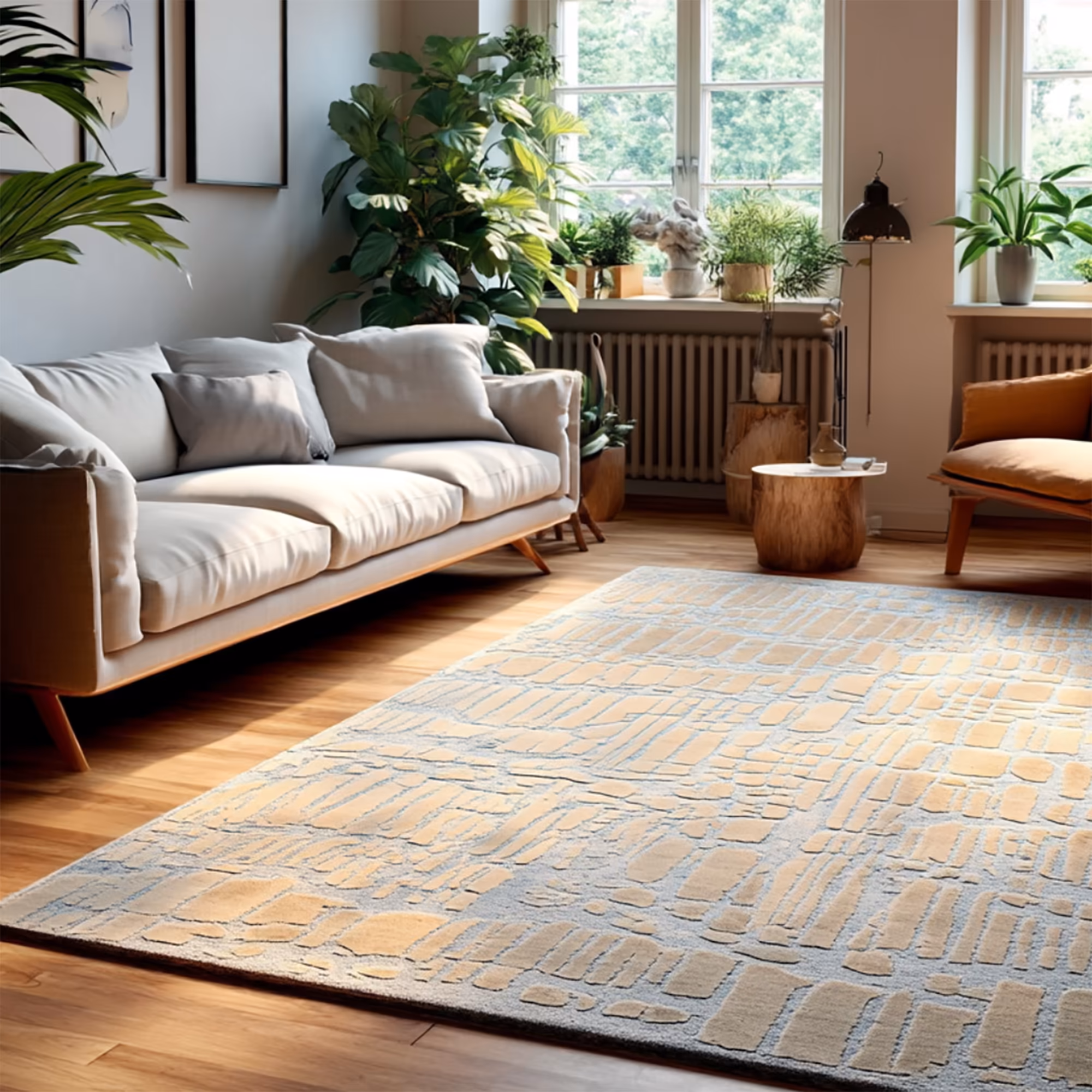 Lyra Rug, Brown, Orange, Beige image 6