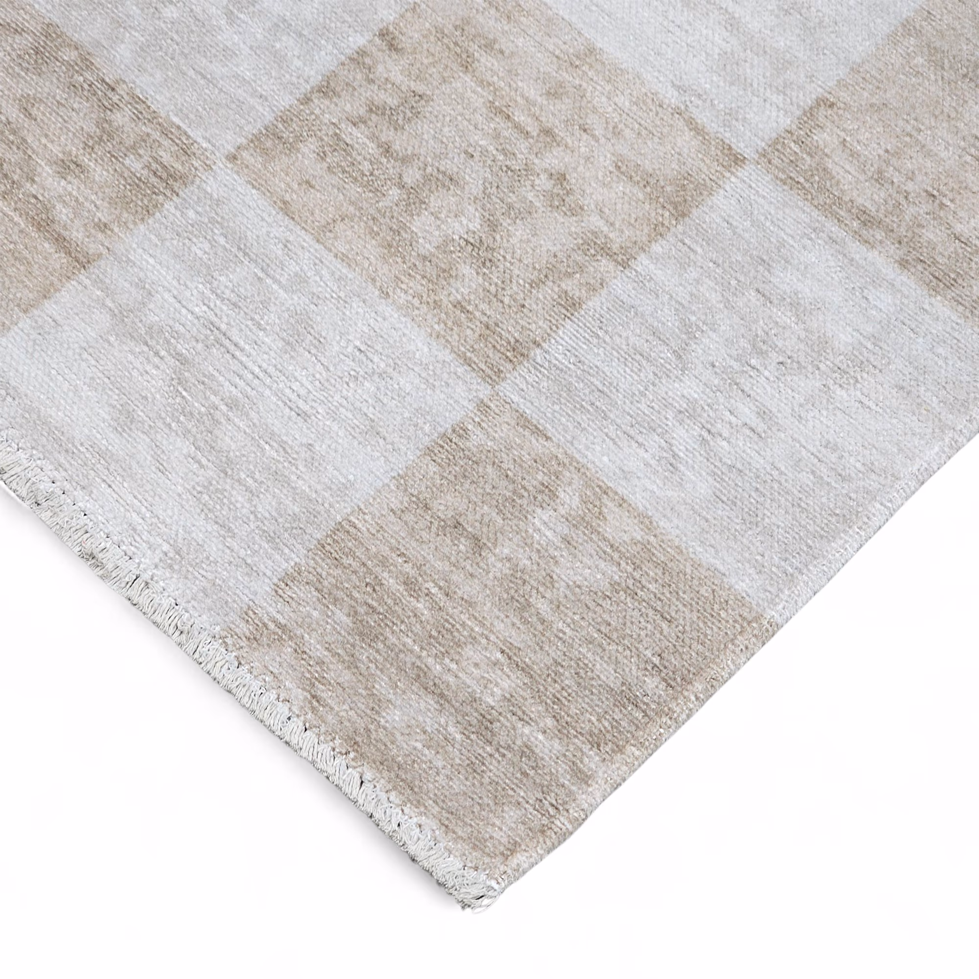 Ruutu Rug, Beige image 9