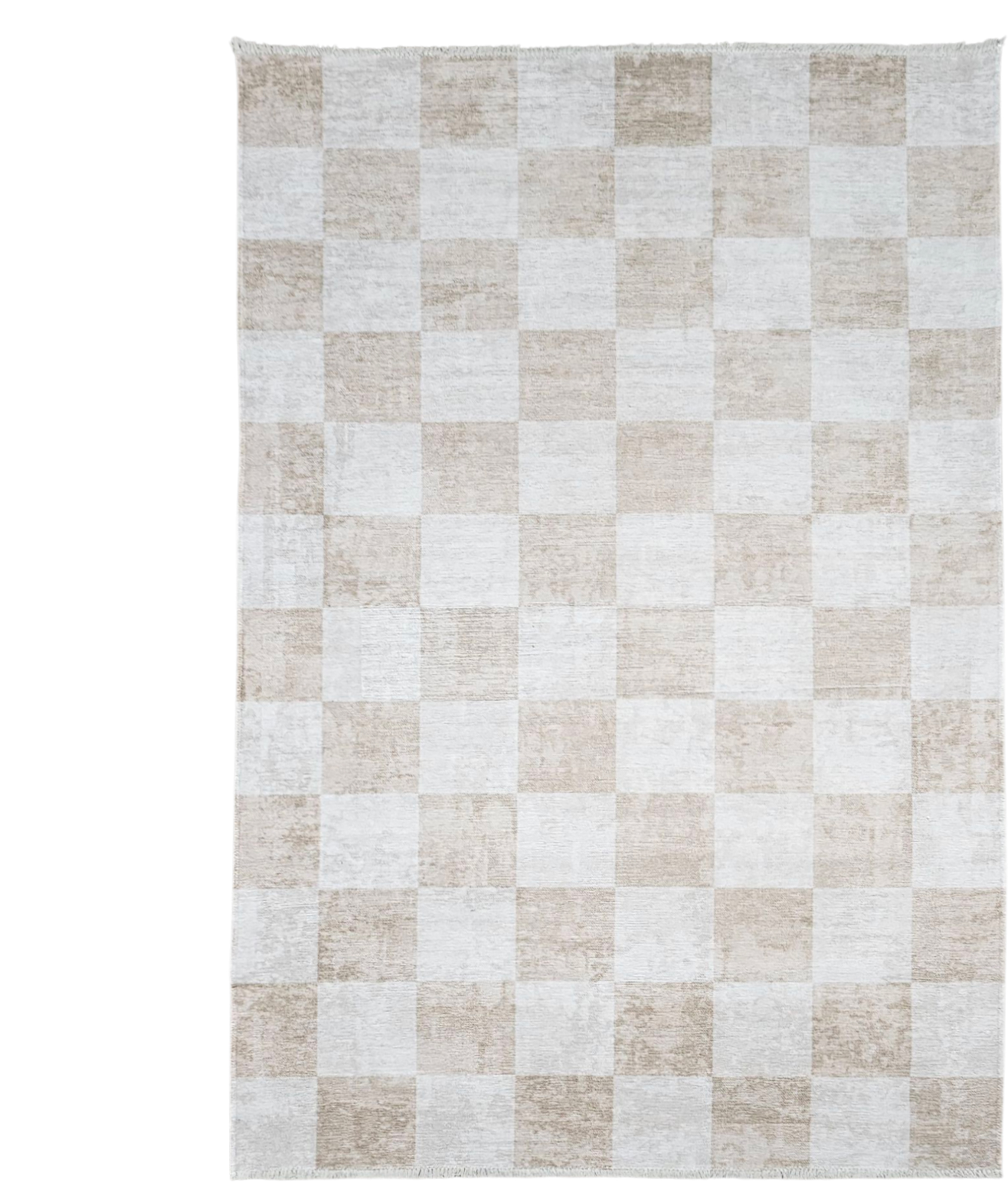 Ruutu Rug, Beige image 4