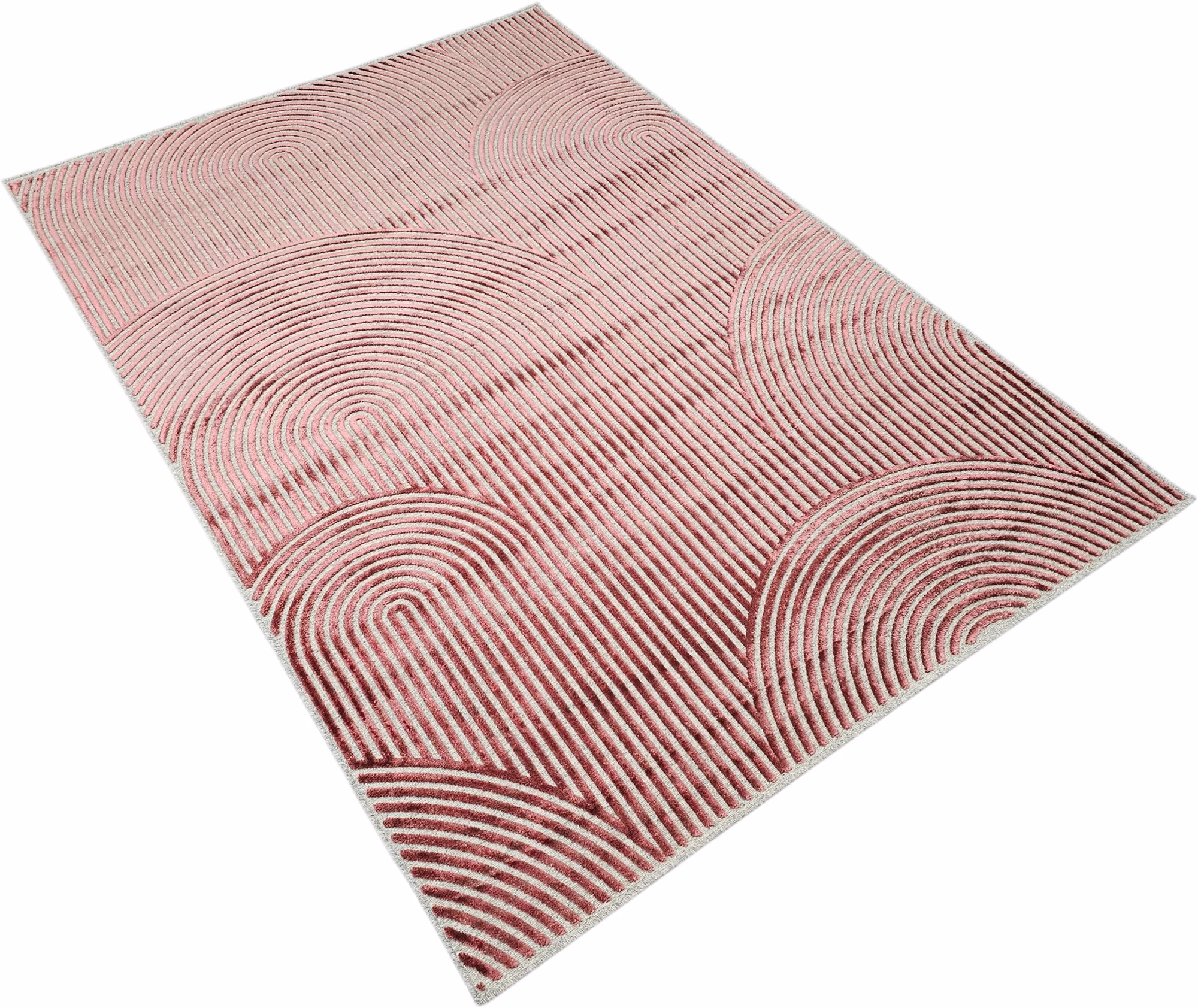 Saaga Rug, Red, Beige image 10
