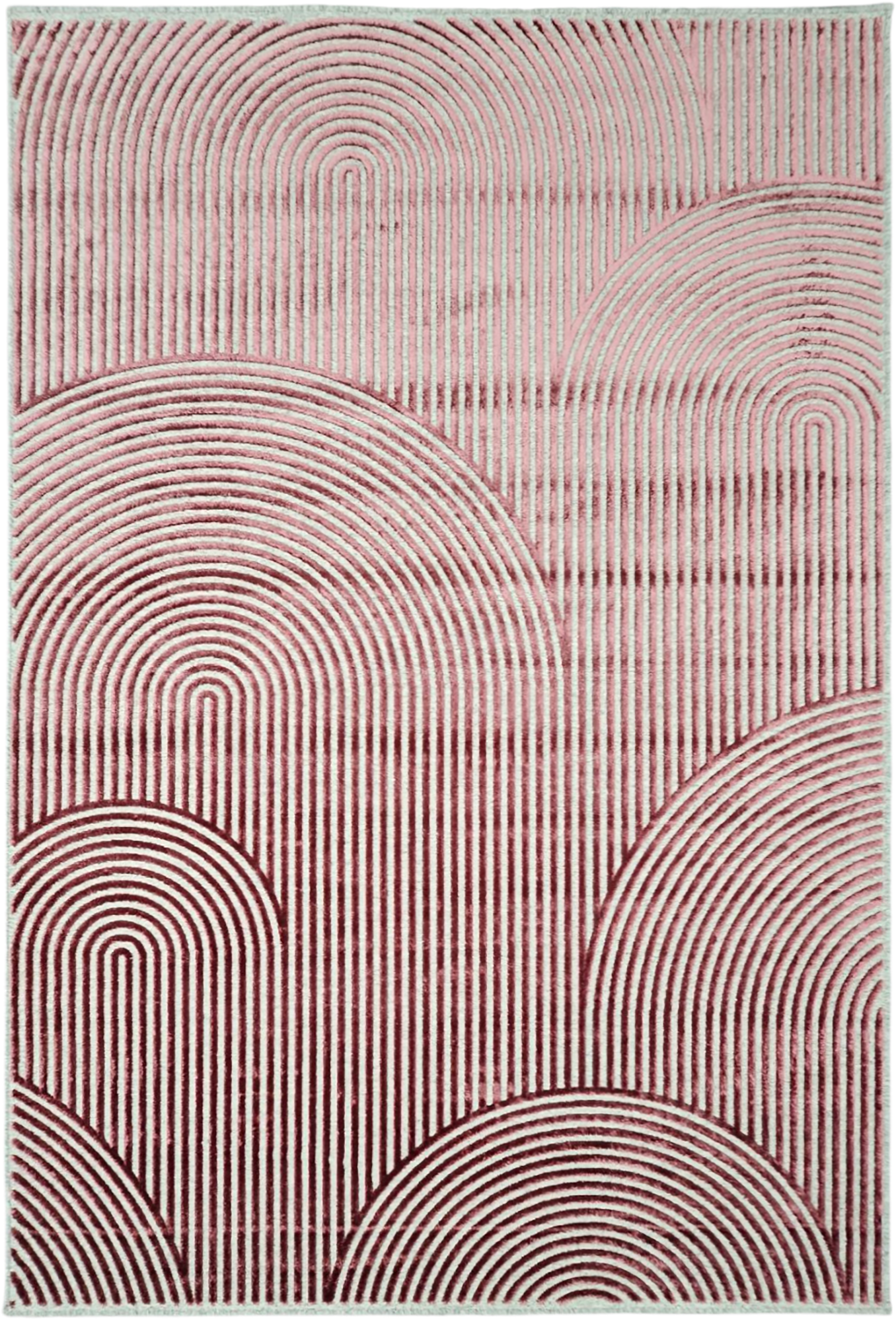Saaga Rug, Red, Beige image 6